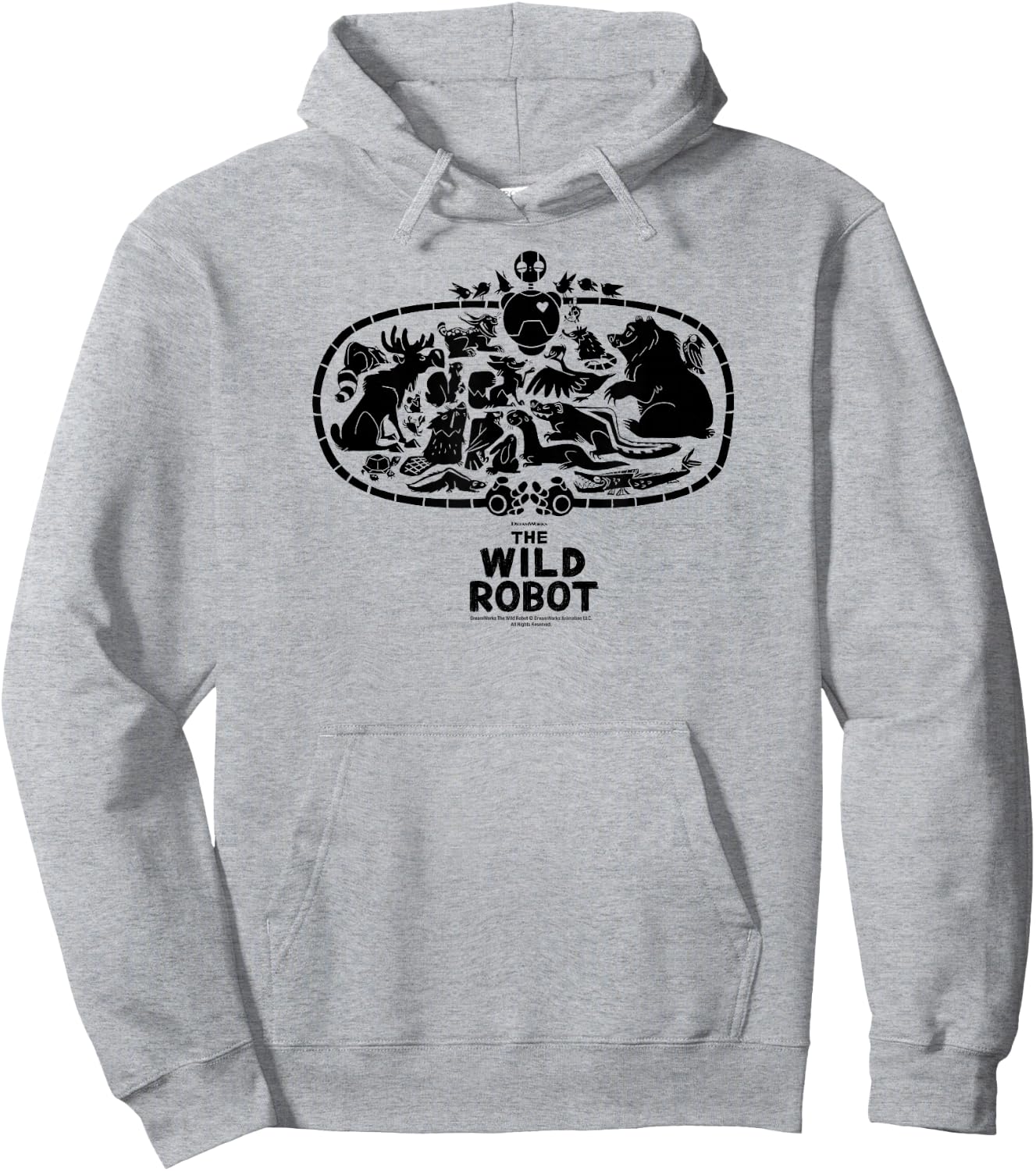 DreamWorks The Wild Robot Group Hug Hoodie - Hoodie | Ash