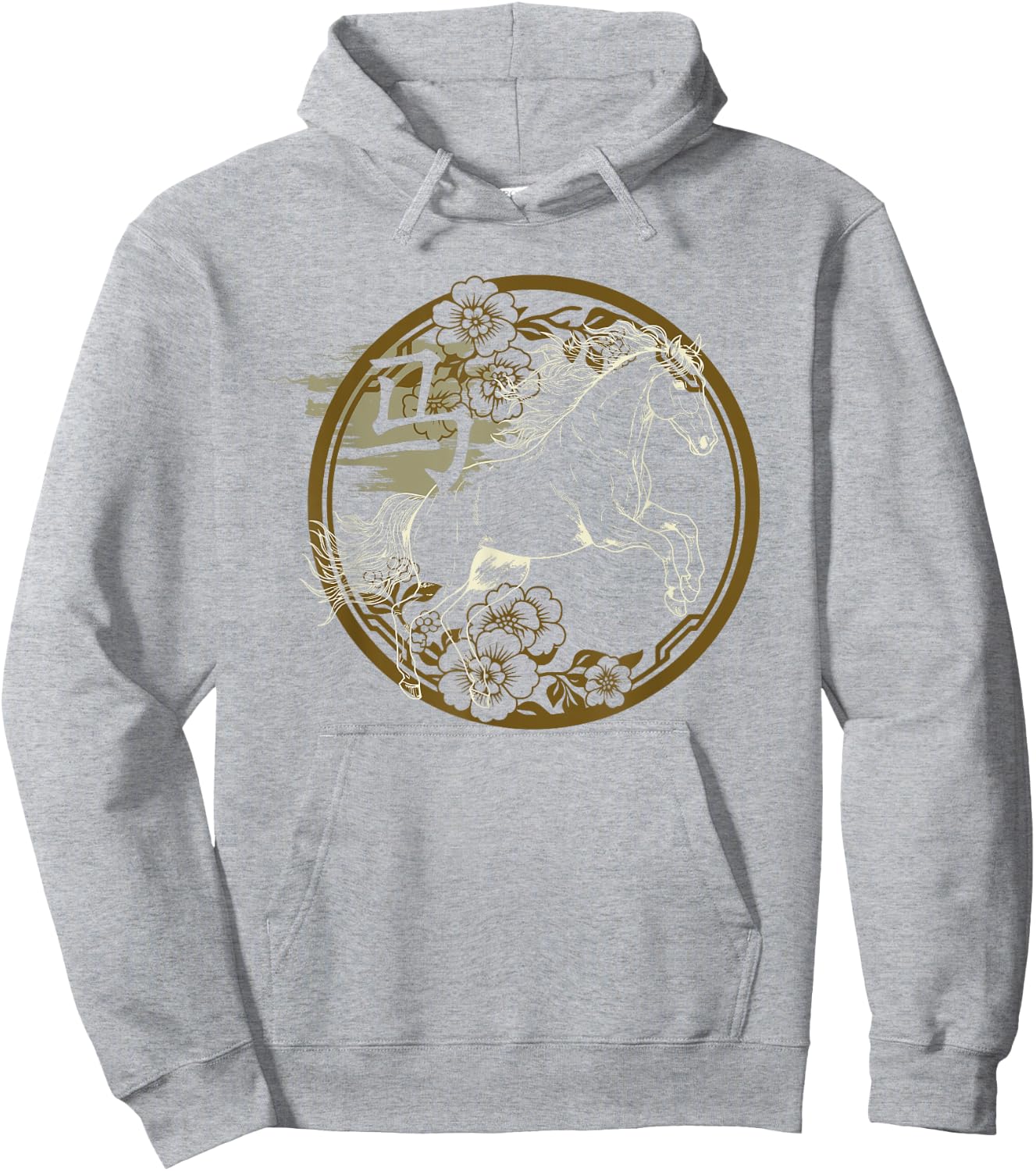 Chinese Lunar New Year Of The Horse 2026 Vietnamese Tet Hoodie - Hoodie | Ash