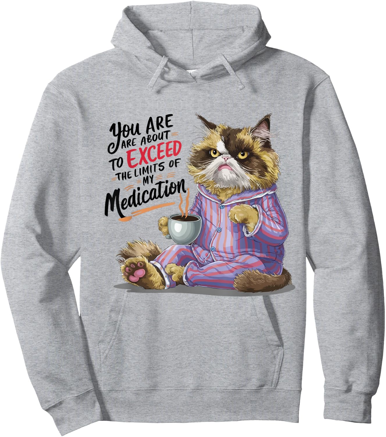 You Are About To Exceed The Limits Of My Medication Funny , Small, White Hoodie - Hoodie | Ash