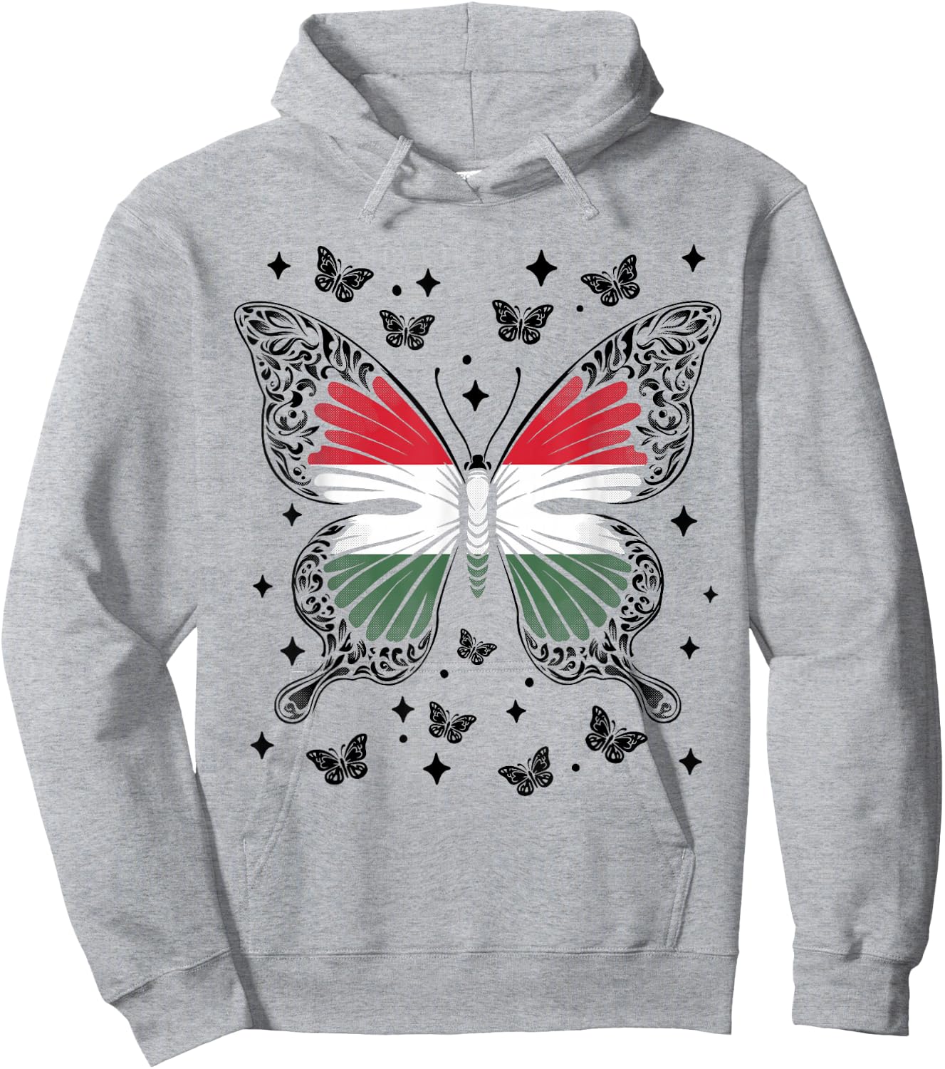 Hungarian Butterfly Hungary Hoodie - Hoodie | Ash