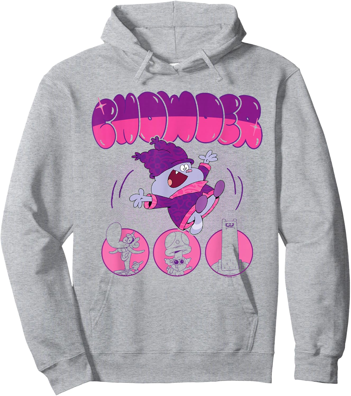 Chowder Catering Team Bubble Letters Cartoon Network Hoodie - Hoodie | Ash