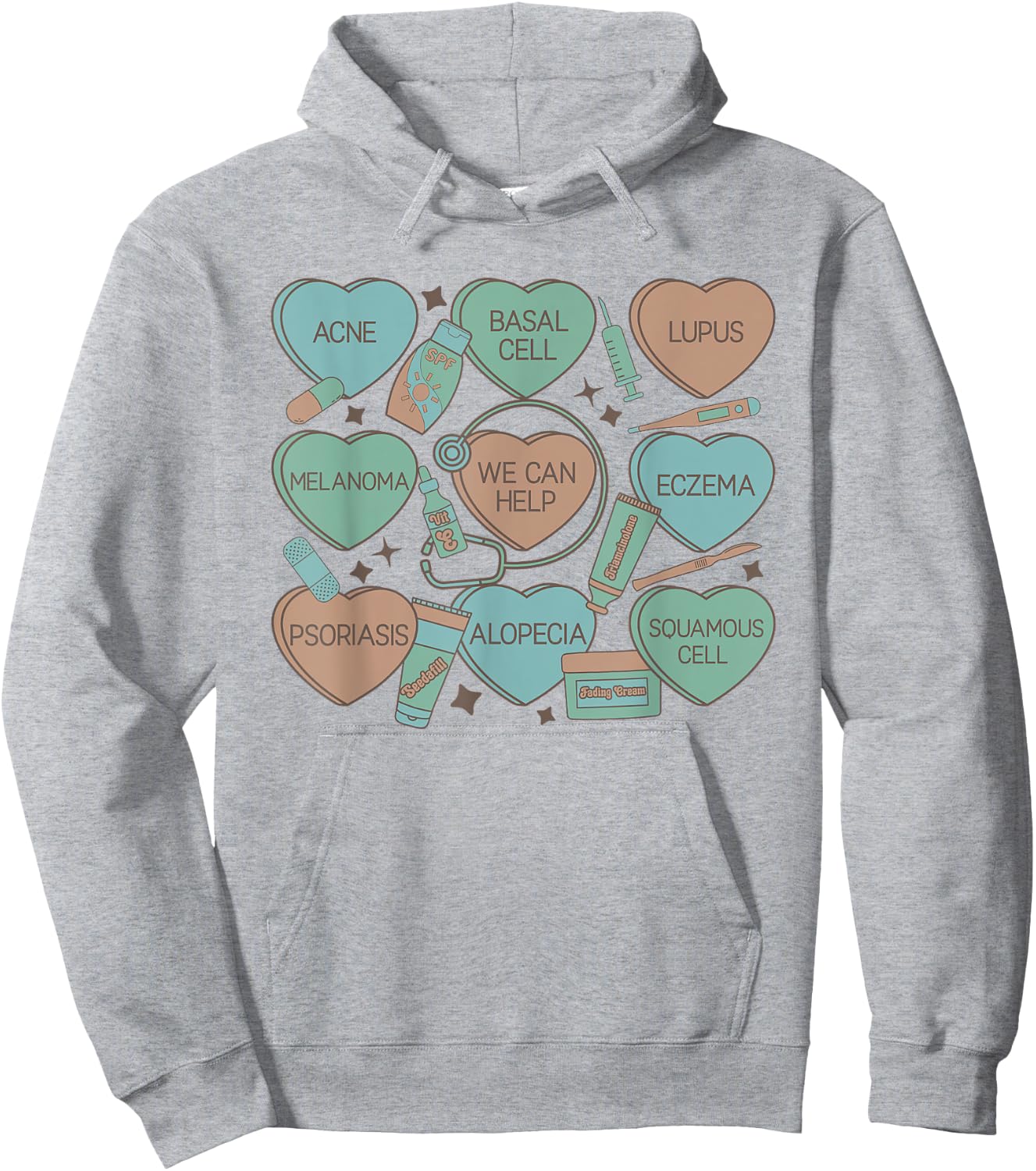 Dermatology Nurse Derm Nurse Summer Nurse Dermatologist Men Women Hoodie - Hoodie | Ash