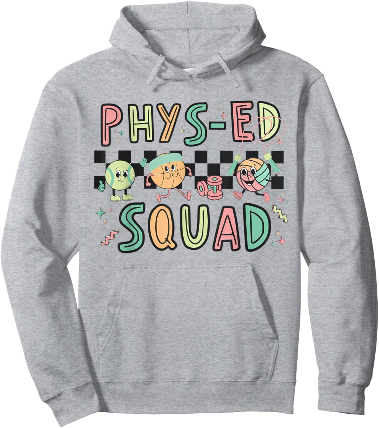Phys-ED Squad Physical Education Teacher Specials Teacher Women Girls Kids Hoodie - Hoodie | Ash