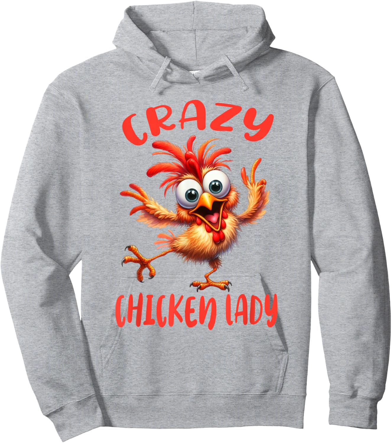 Crazy Chicken Lady Stress Anxiety Farmers Wife Farm Eggs Hoodie - Hoodie | Ash