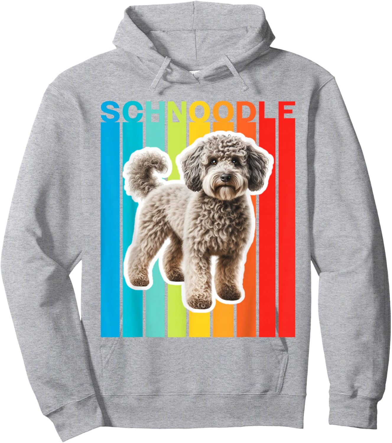 Colorful Schnoodle Hoodie - Hoodie | Ash