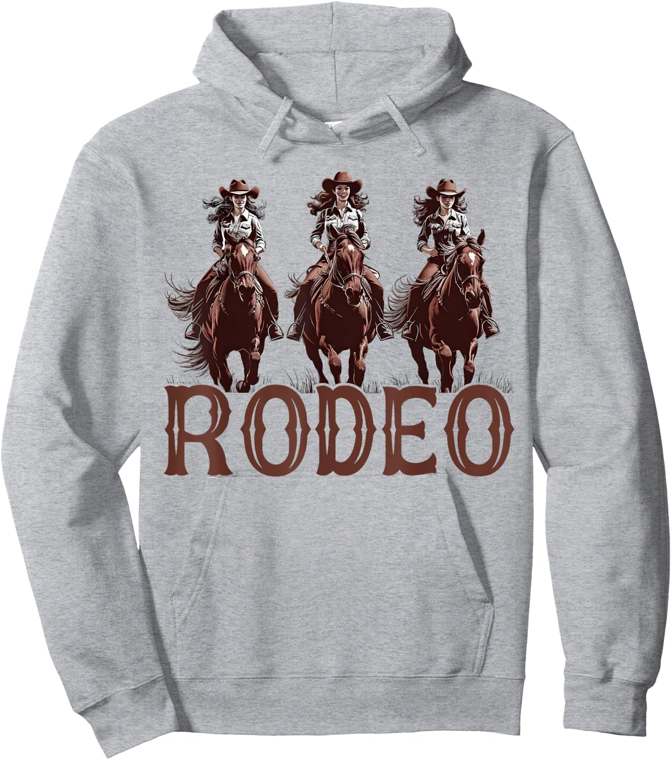 Rodeo Cowgirl Southern Western Girl Country Rodeo Texas Hoodie - Hoodie | Ash
