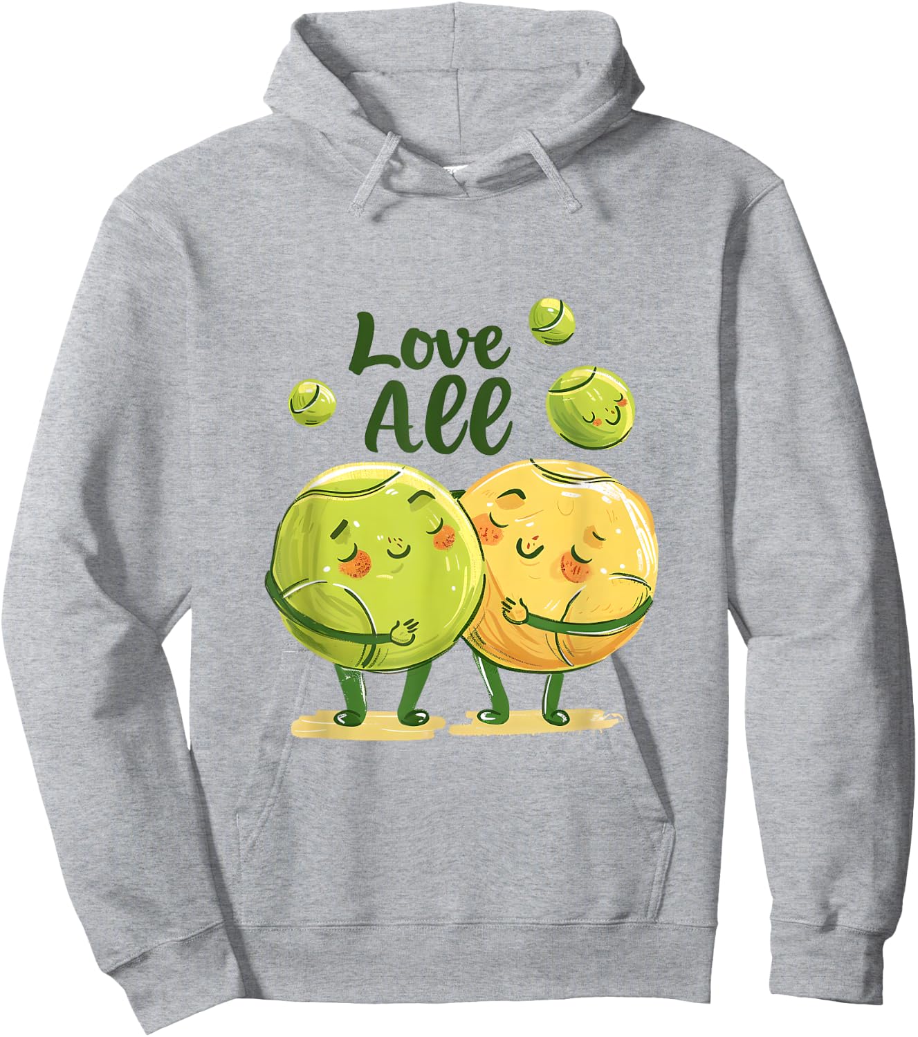 Love All Tennis Apparel | Tennis Lovers Gift Hoodie - Hoodie | Ash
