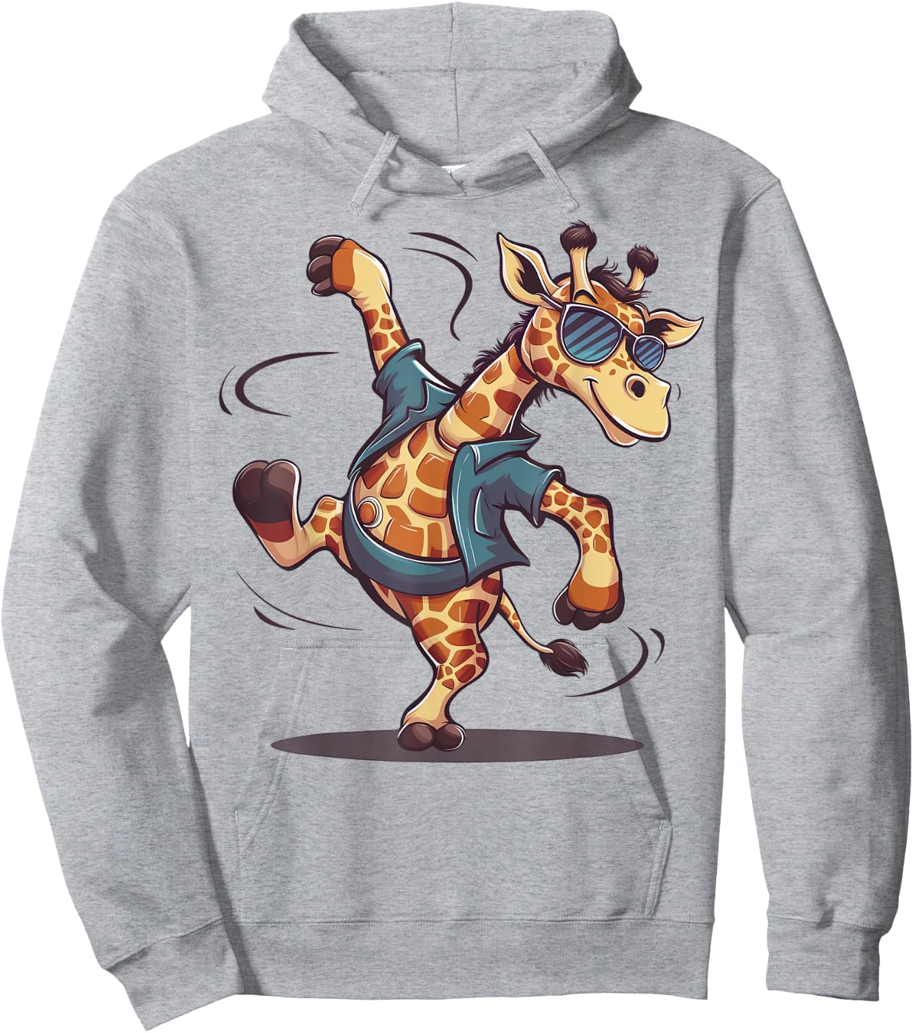 Cute Dancing Giraffe Sunglasses Giraffe Lover Boys Girls Hoodie - Hoodie | Ash