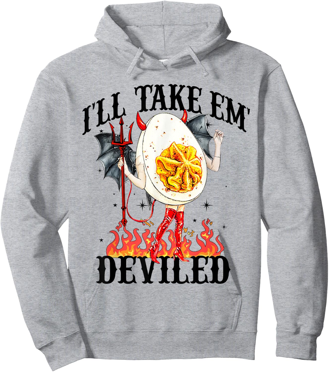 I'll Take Em' Funny Thanksgiving Dinner Deviled Egg Lover Hoodie - Hoodie | Ash