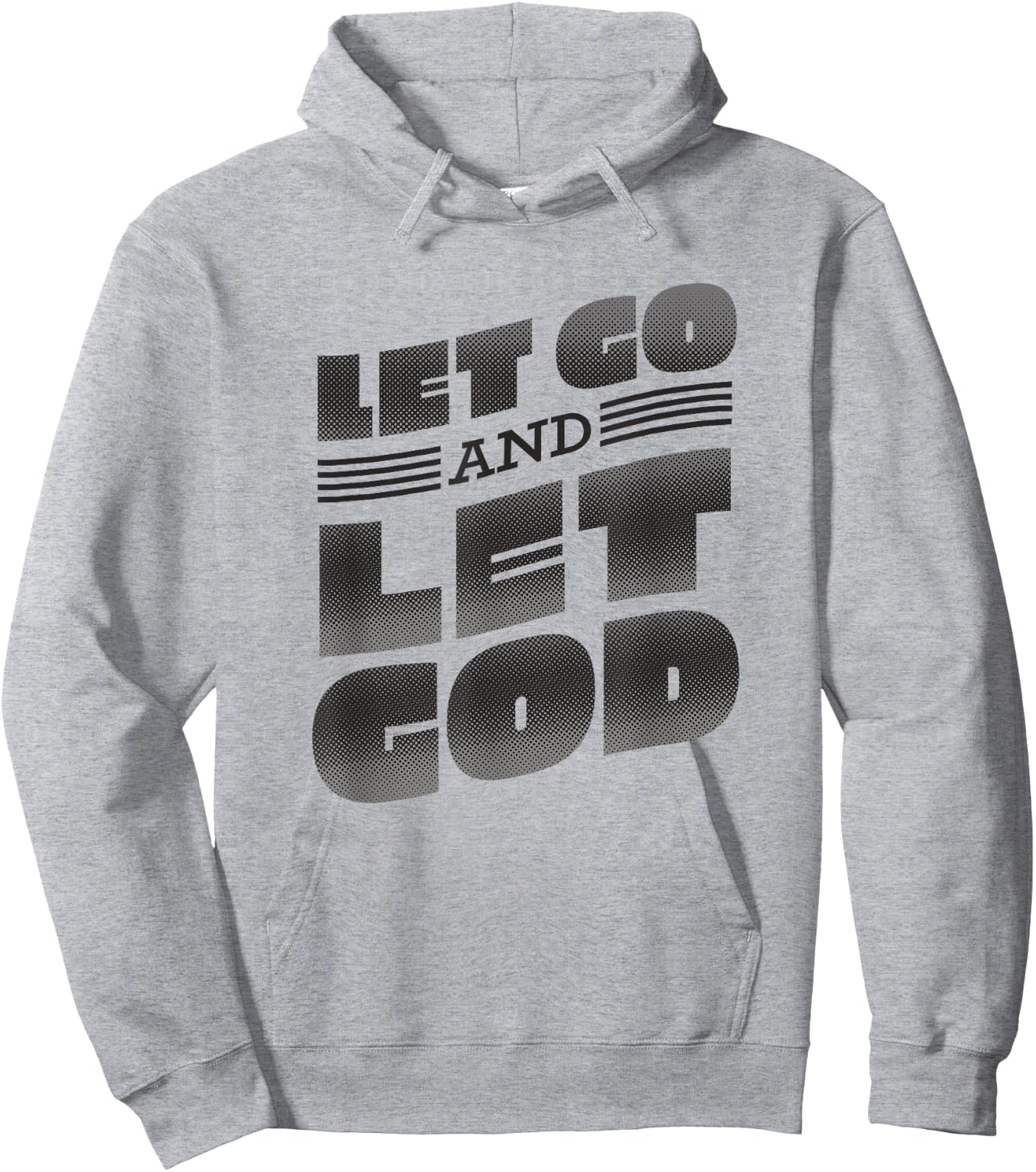 Let go and let God Lettering Christian saying Hoodie - Hoodie | Ash
