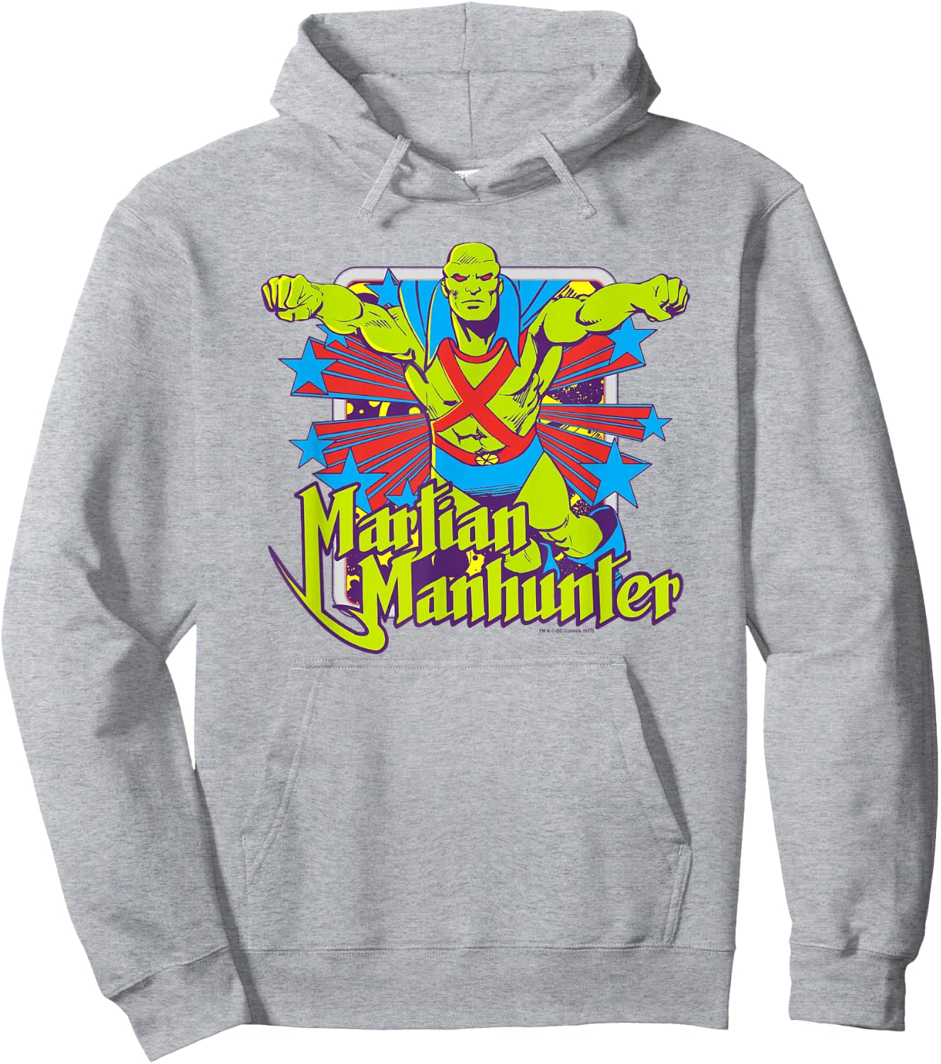 Justice League Martian Manhunter Stars Hoodie - Hoodie | Ash