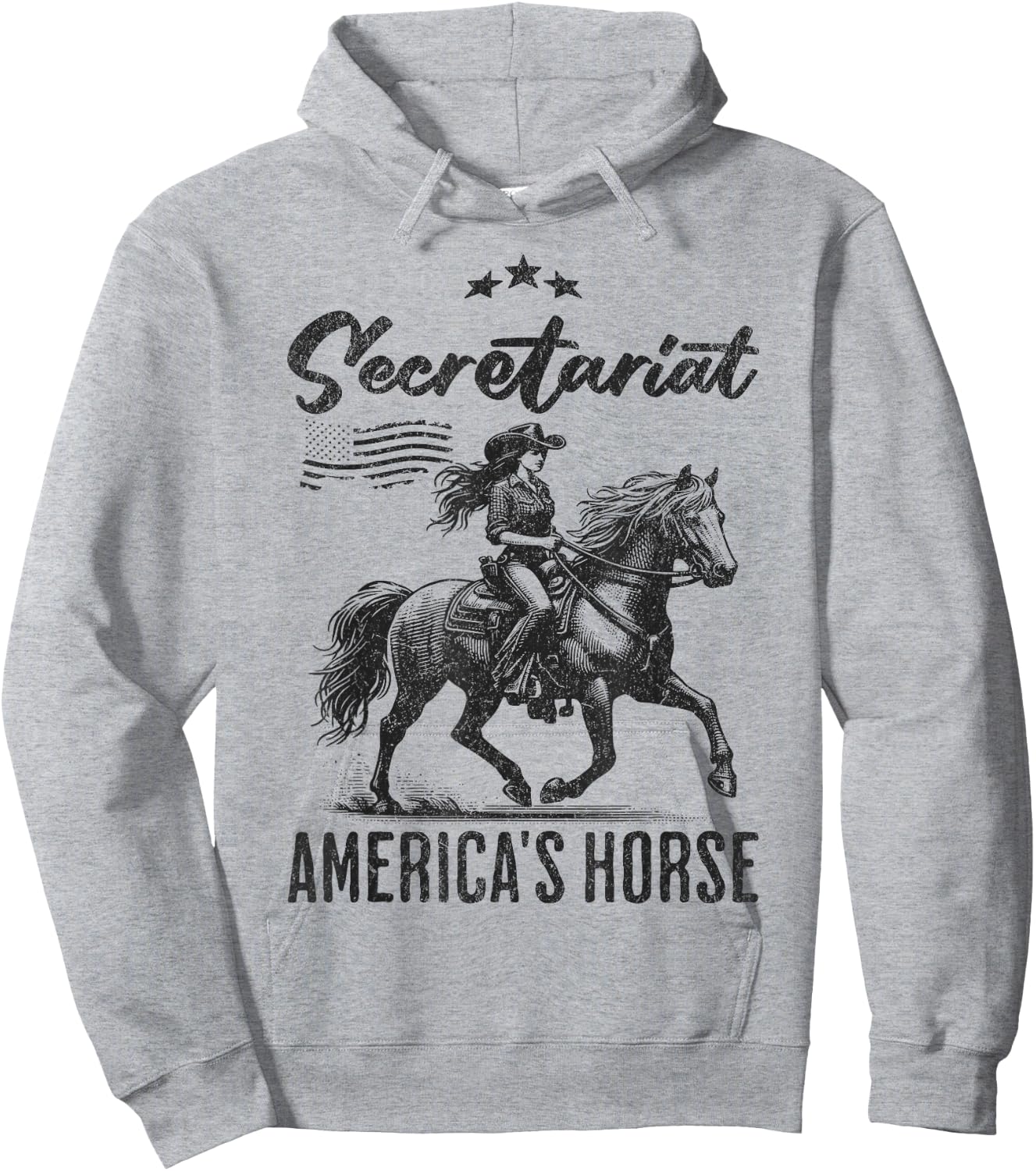 Funny Secretariat America's Horse quote Vintage Horse Racing Hoodie - Hoodie | Ash