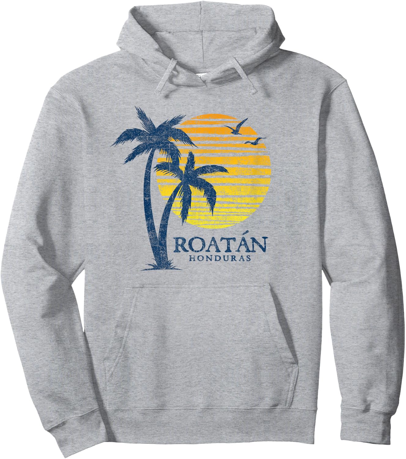 Vintage Roatan Honduras Retro Throwback Souvenir Hoodie - Hoodie | Ash