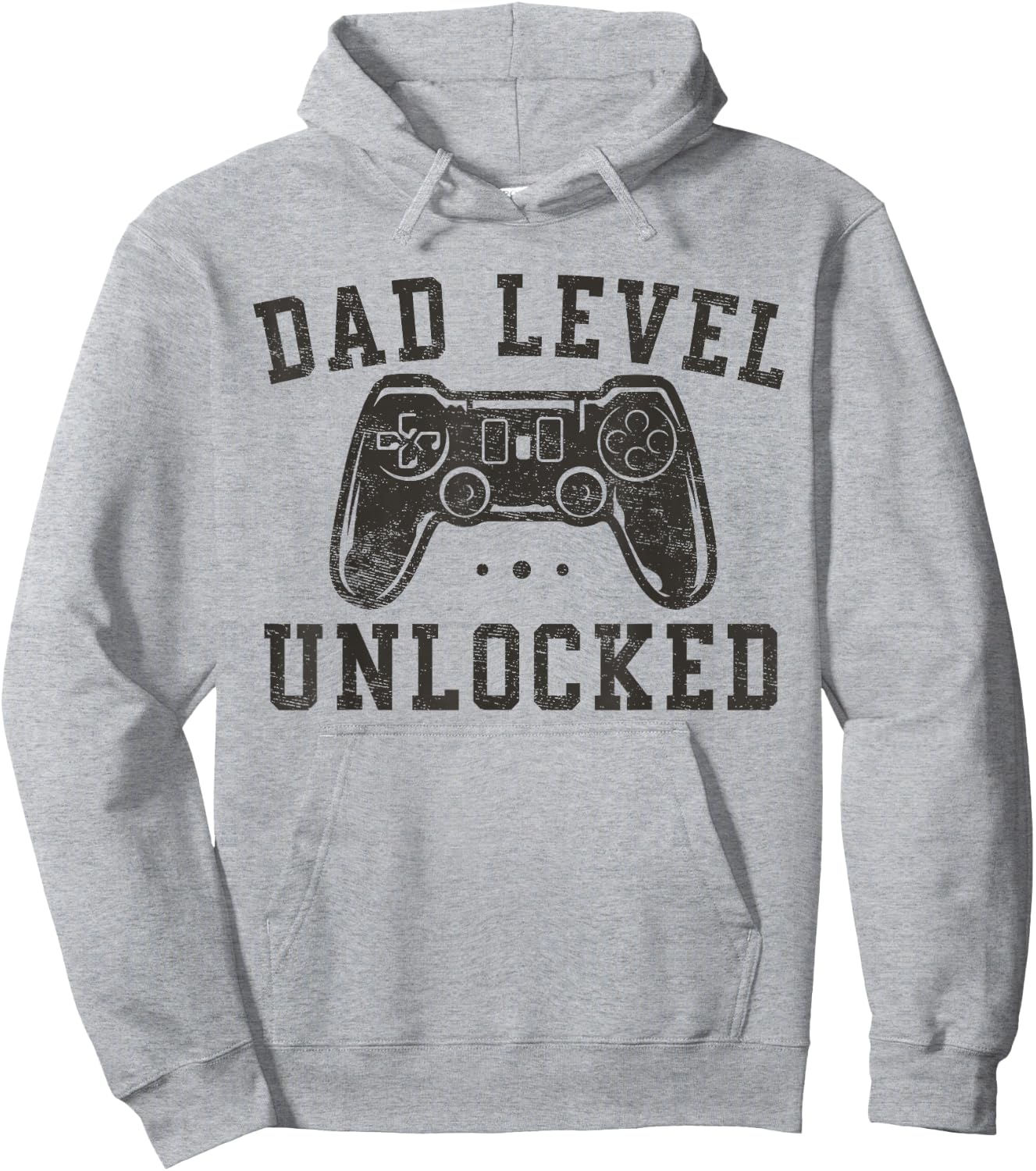 Dad Level Unlocked New Dad To Be Gifts Gamer Father's Day Hoodie - Hoodie | Ash