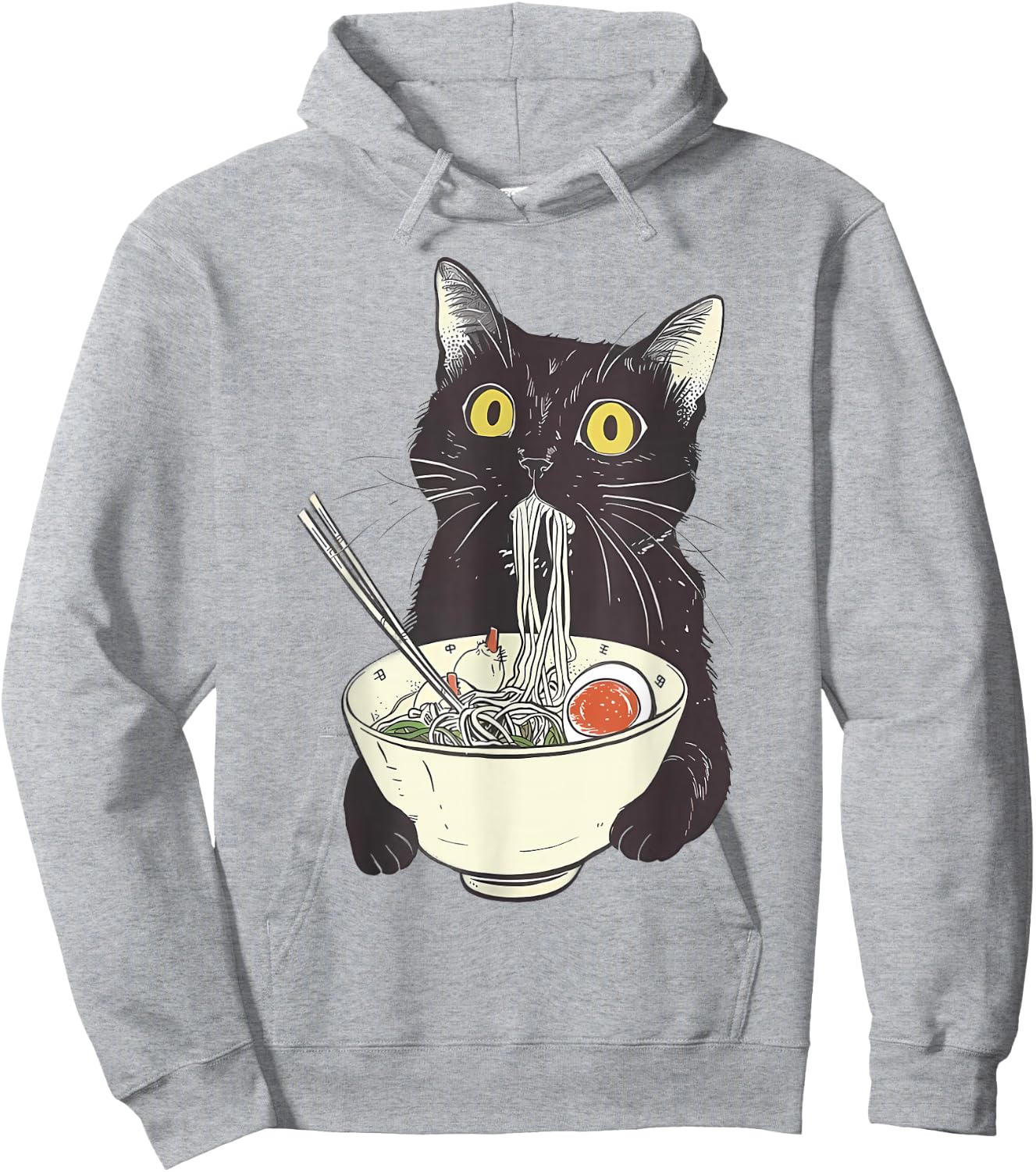 Cat Ramen Noodle Japanese Anime Manga Kawaii Cat Hoodie - Hoodie | Ash