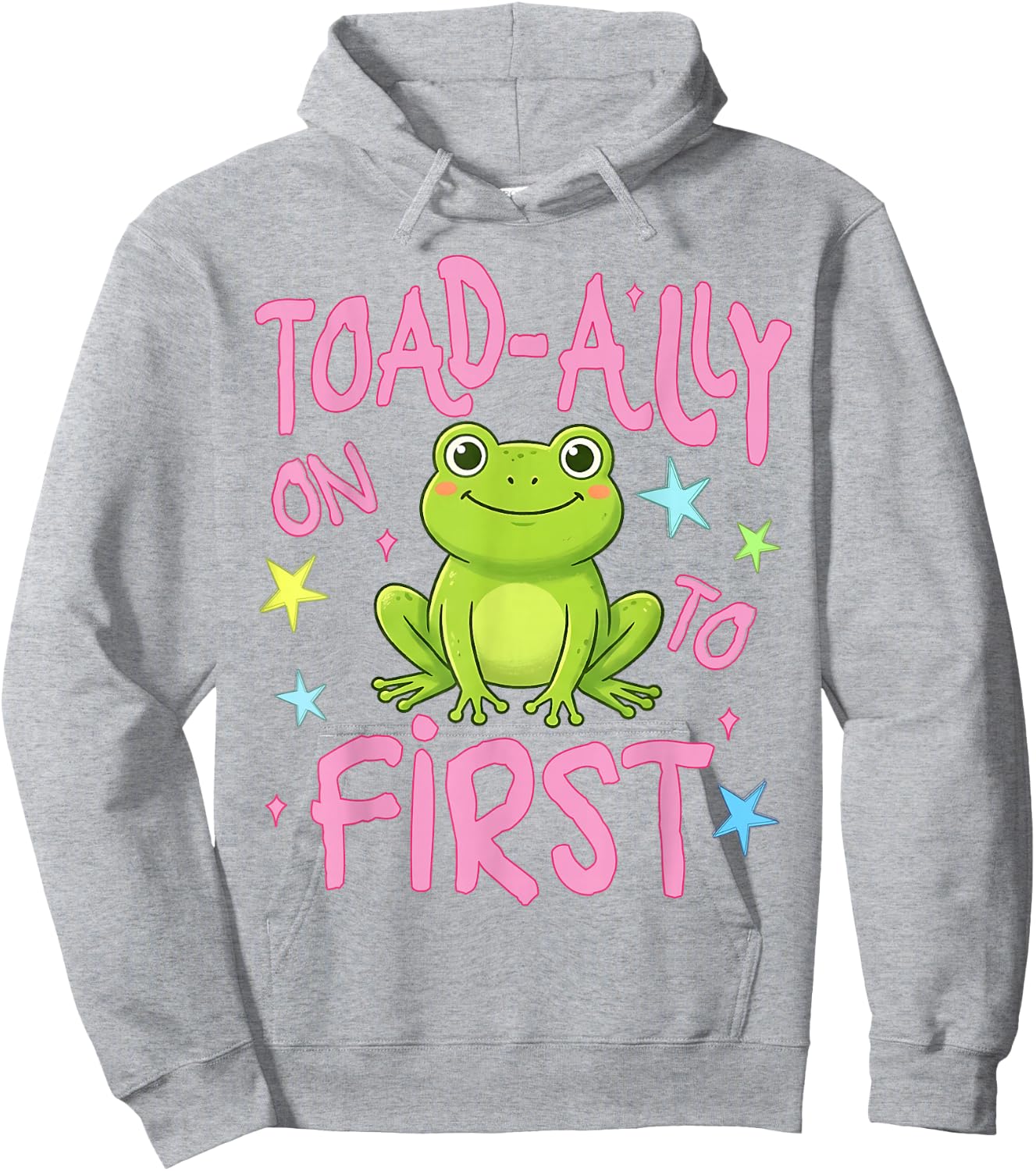 Toad-Ally On to First Grade Last Day of School Teacher Kids Hoodie - Hoodie | Ash