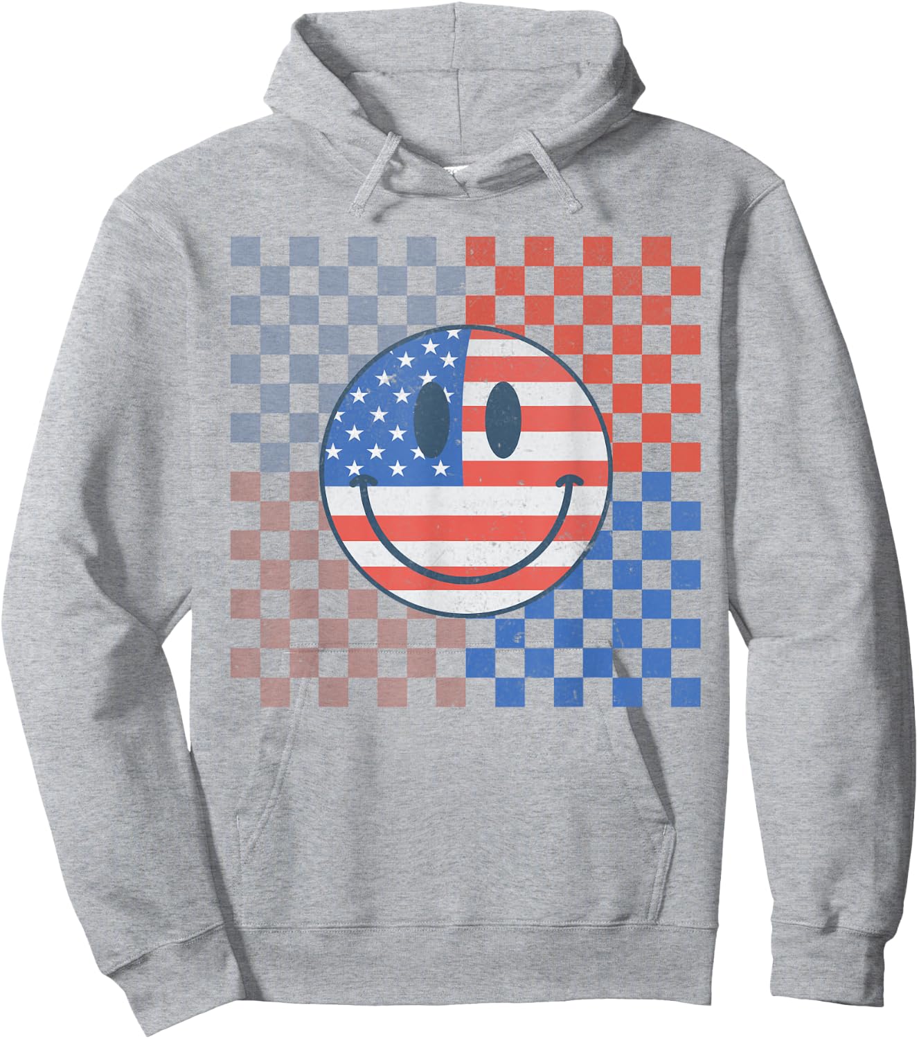 4th of July USA America Flag Baby Toddler Smile Gift Hoodie - Hoodie | Ash