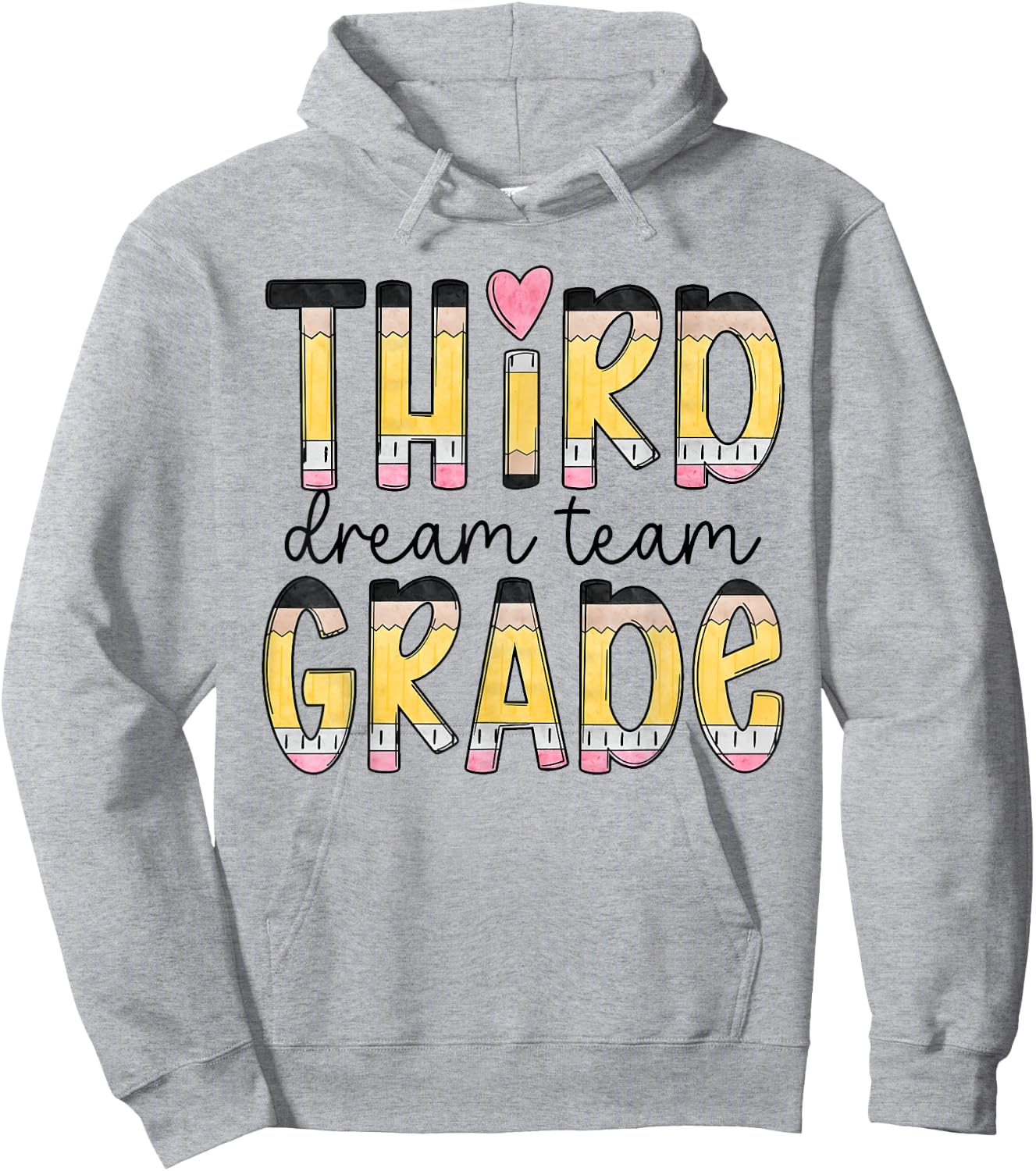 Third Grade Dream Team Back To School 3rd Grade Teacher Hoodie - Hoodie | Ash