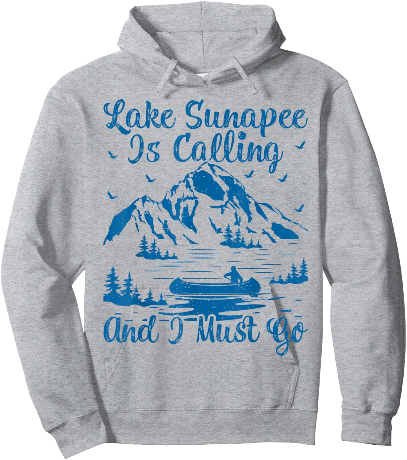 Lake Sunapee Is Calling And I Must Go Sunapee Lake Hoodie - Hoodie | Ash