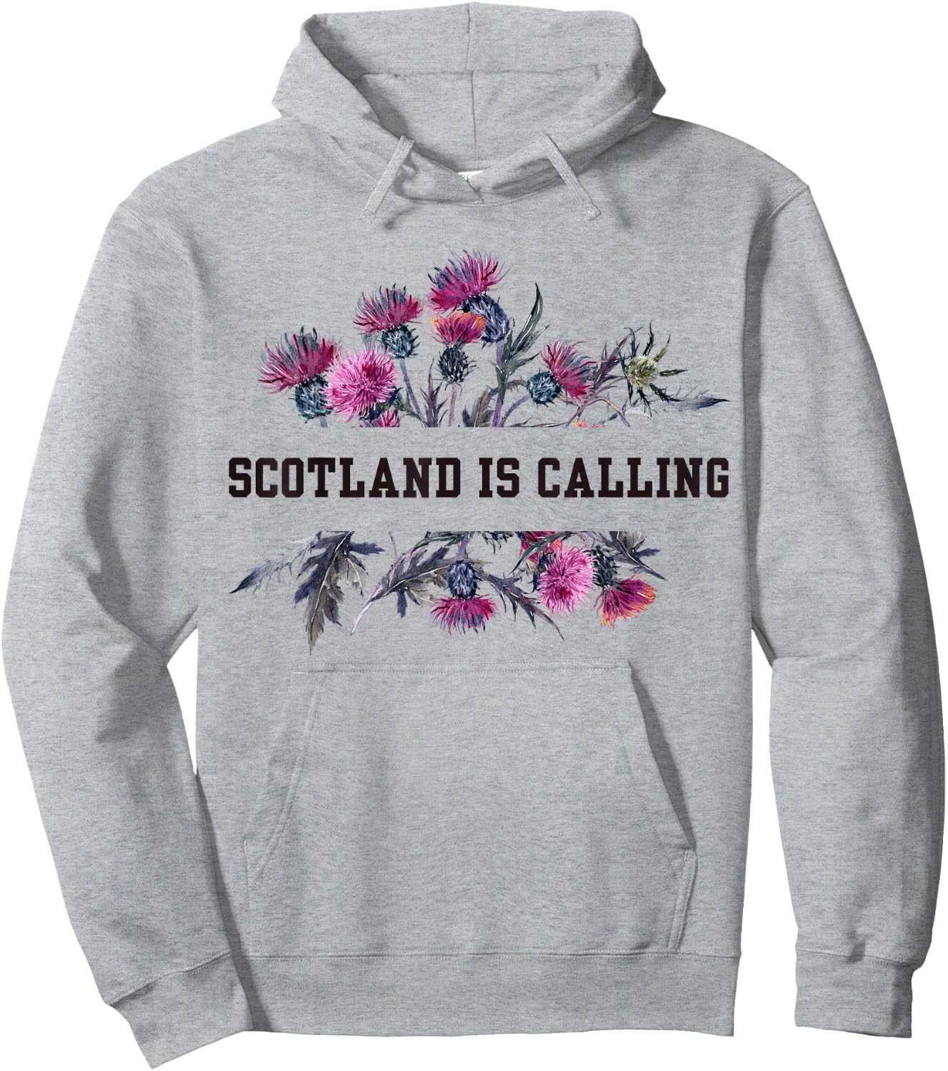 Scotland Vacation Thistle Scottish Ancestry Souvenir Women Hoodie - Hoodie | Ash