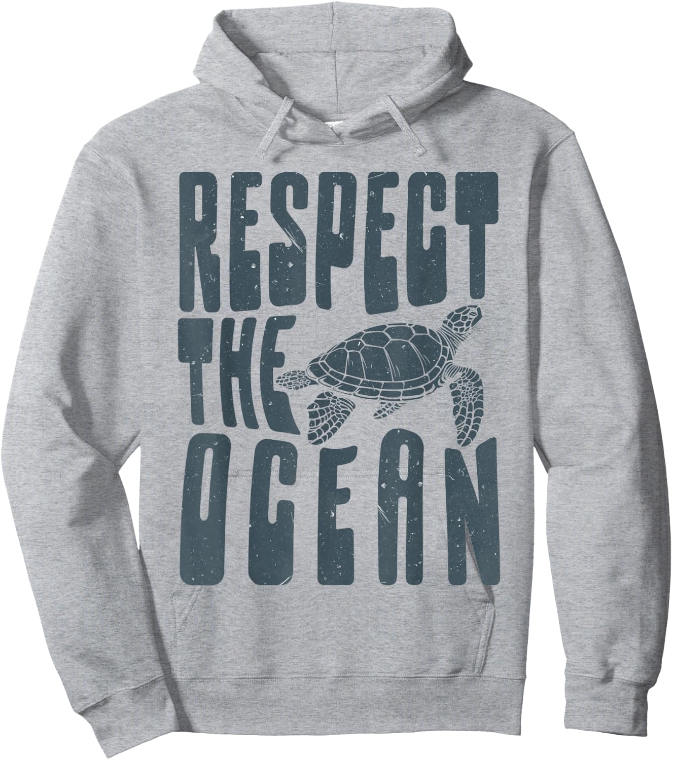 Funny Respect The Ocean Love Turtles Save Our Oceans Hoodie - Hoodie | Ash