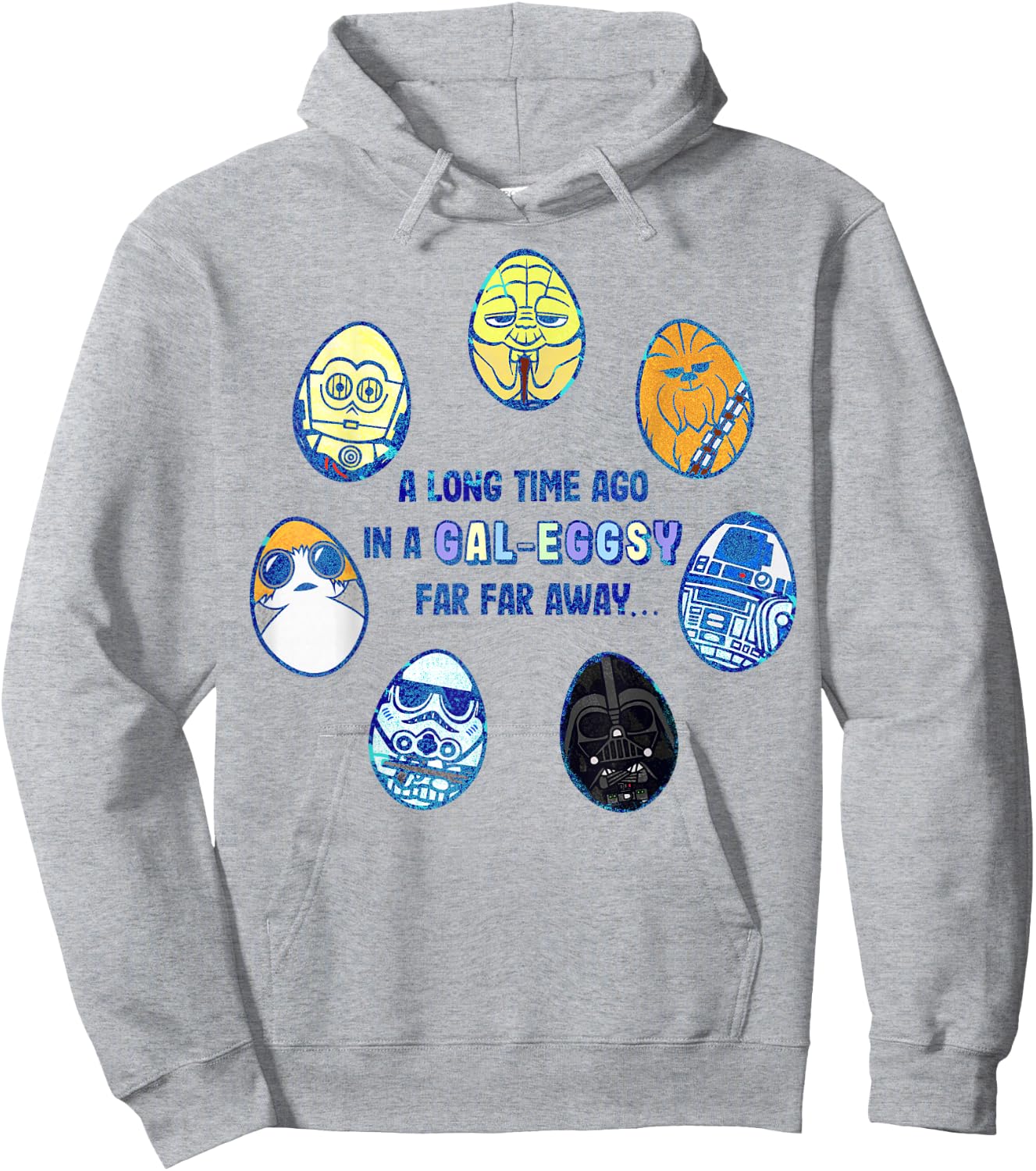 Star Wars Easter In A Gal-Eggsy Far Away Hoodie - Hoodie | Ash