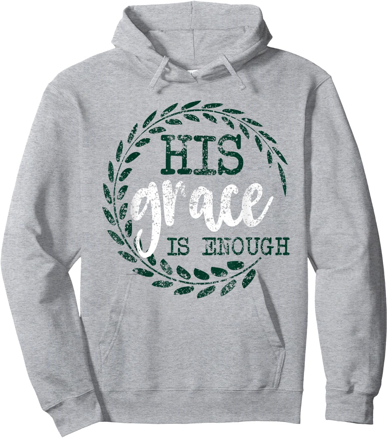 His Grace is Enough Women Christian Faith Hoodie - Hoodie | Ash