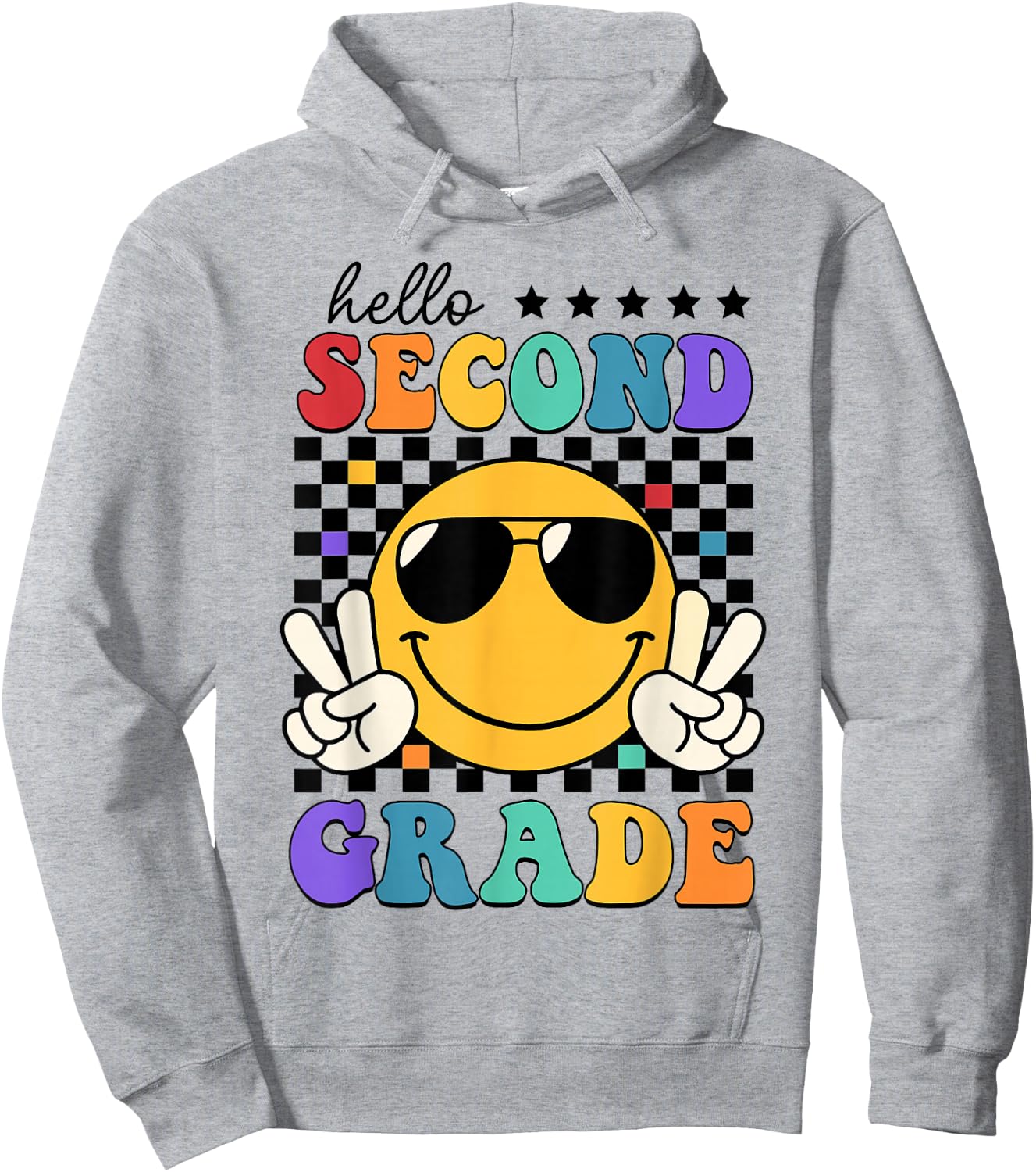 2nd Grade Teacher Shirts, First Day Second Grade Shirt Girls Hoodie - Hoodie | Ash