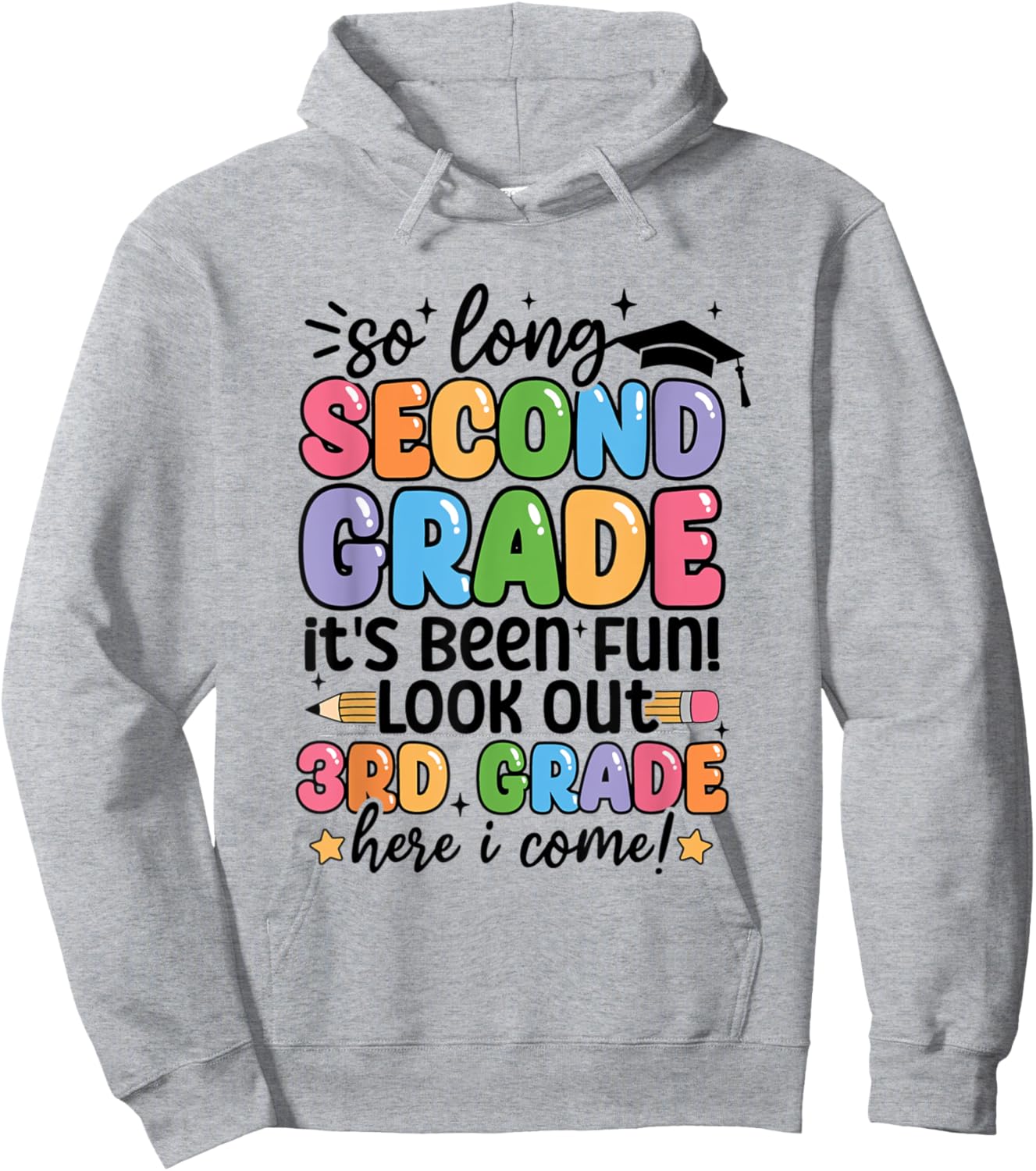 So Long 2nd Grade Its been fun lookout 2nd Grade Here I Come Hoodie - Hoodie | Ash