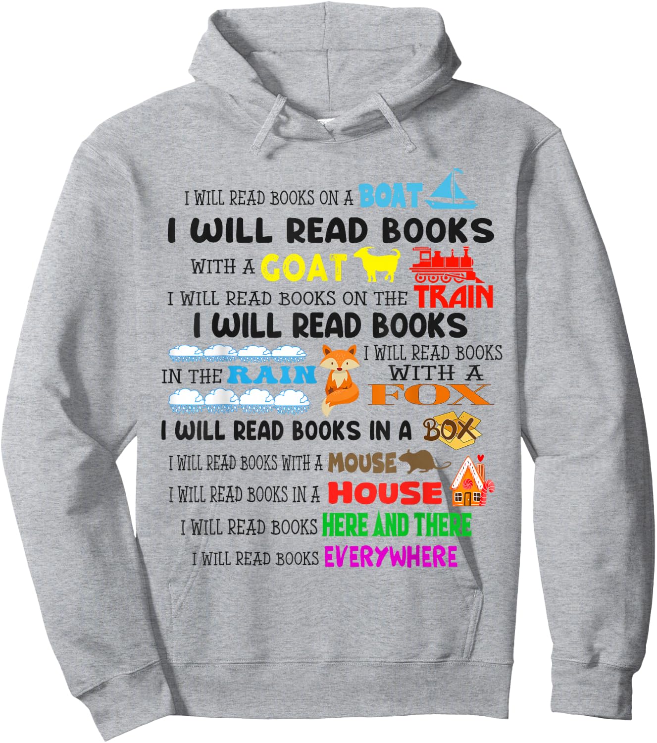 Funny Read My Shirt Day For Kids Boy Girls i will read books Hoodie - Hoodie | Ash