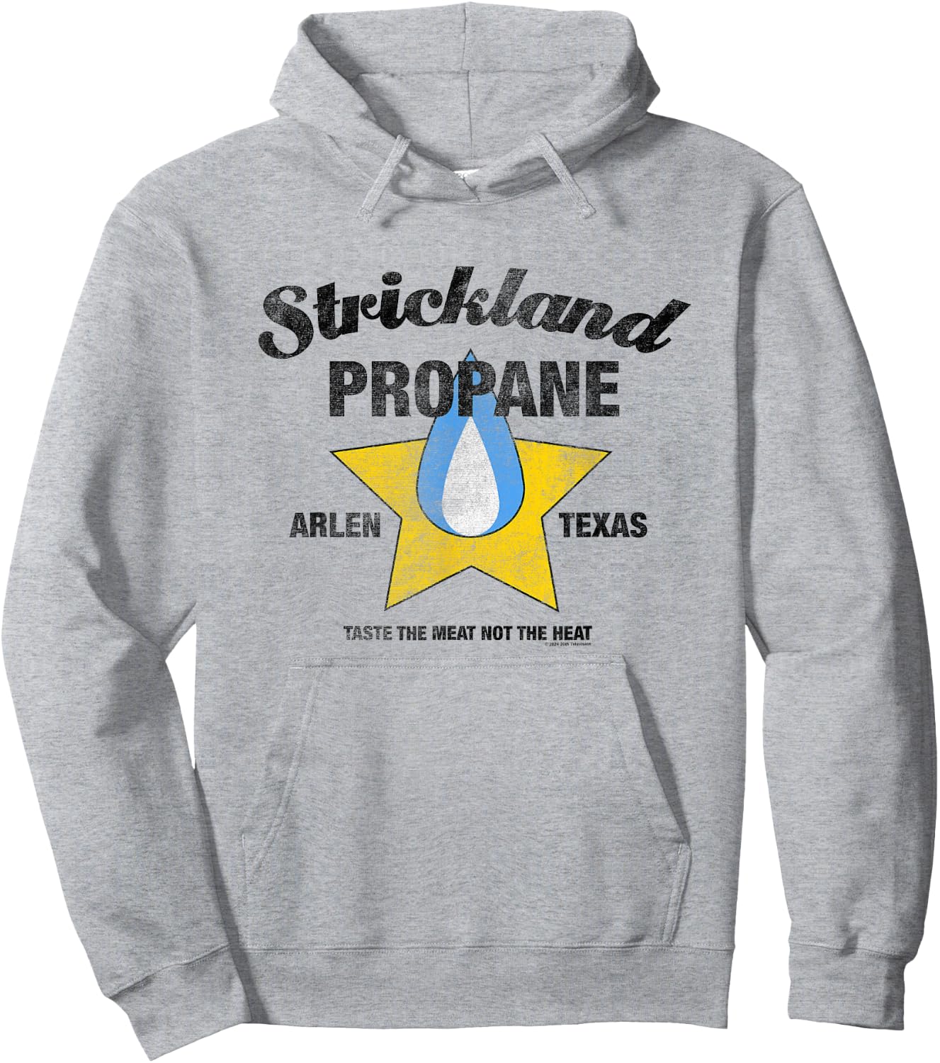 King Of The Hill Strickland Propane Arlen Texas Retro Logo Hoodie - Hoodie | Ash