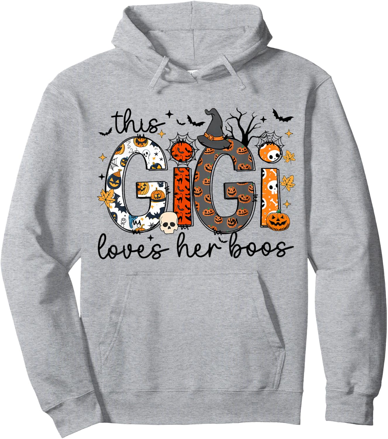 This Gigi Loves Her Boos Halloween Spooky Family Matching Hoodie - Hoodie | Ash