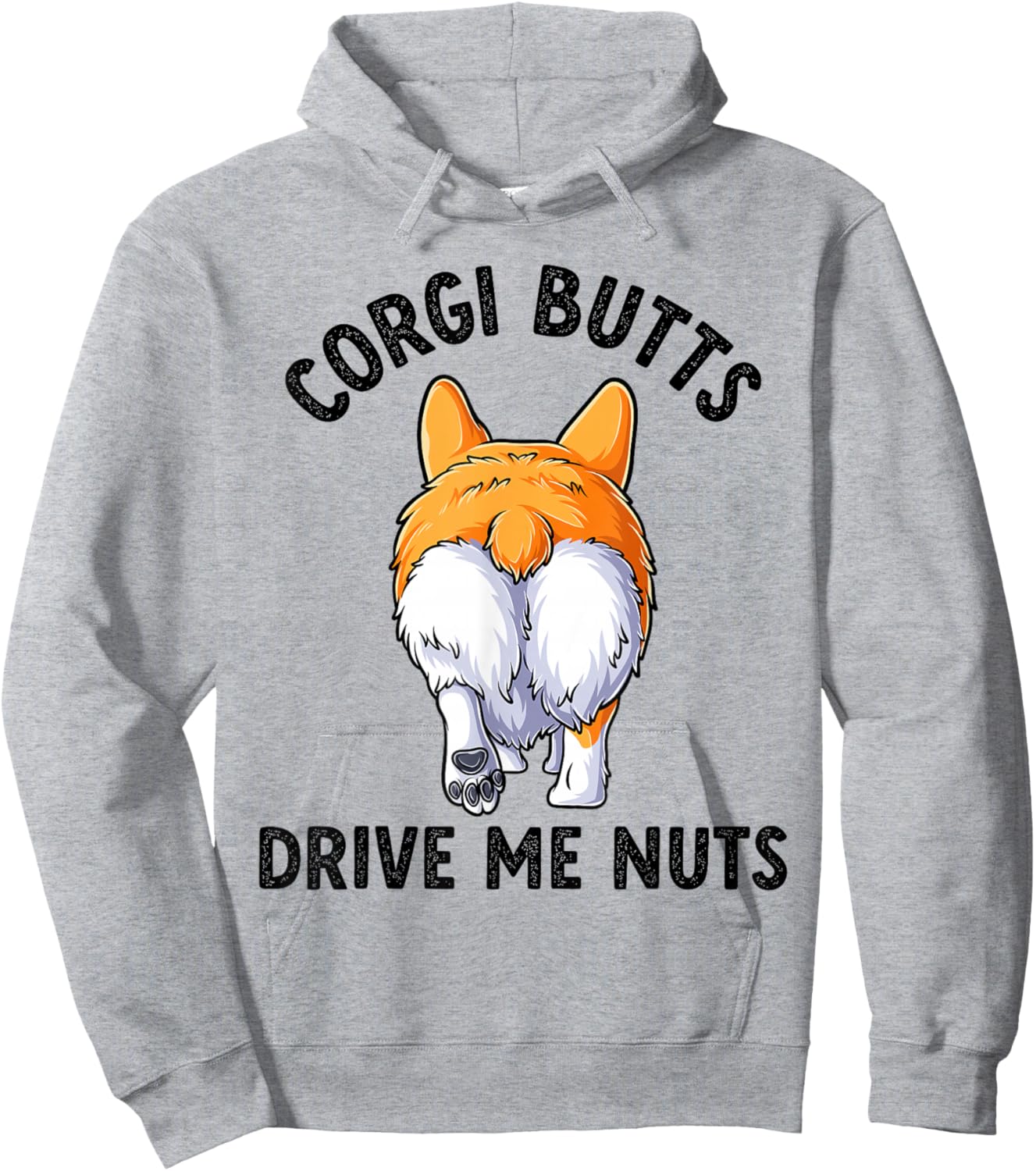 Cute Corgi Butts Dog Puppy Lover Pembroke Welsh Corgi Hoodie - Hoodie | Ash