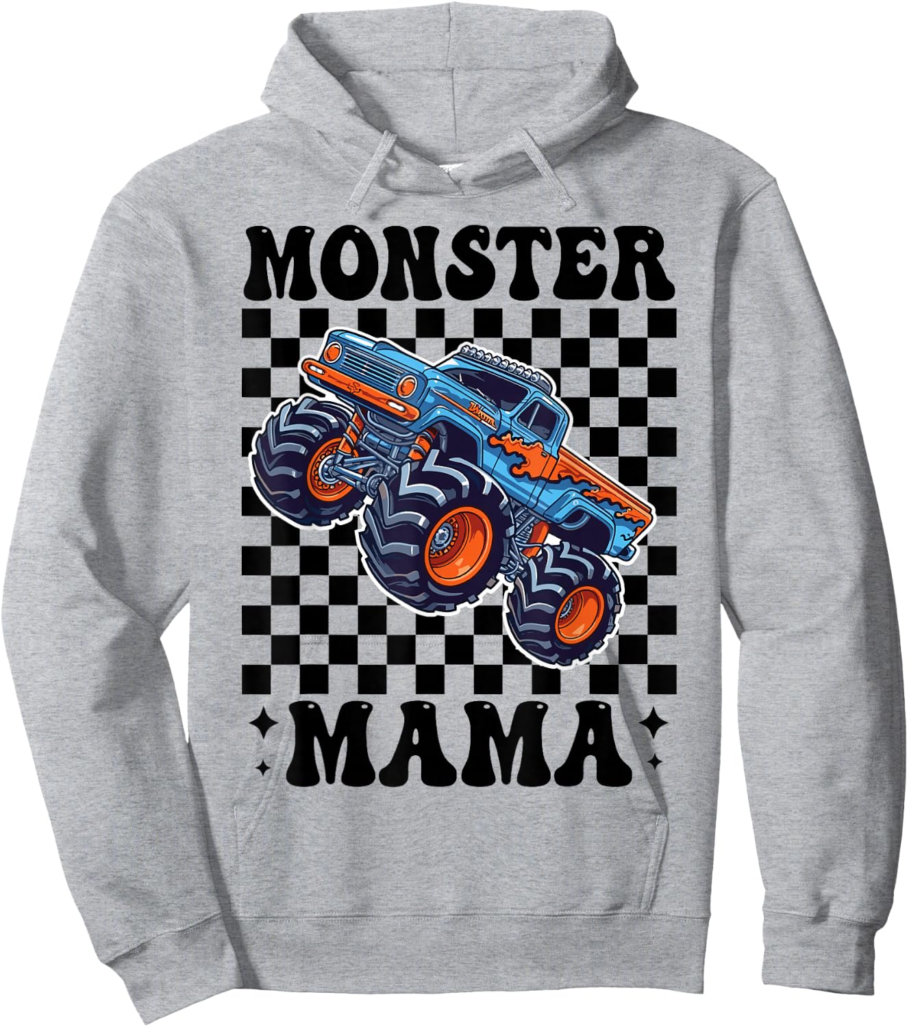 Monster Truck Mama Mom Monster Truck Lovers Hoodie - Hoodie | Ash