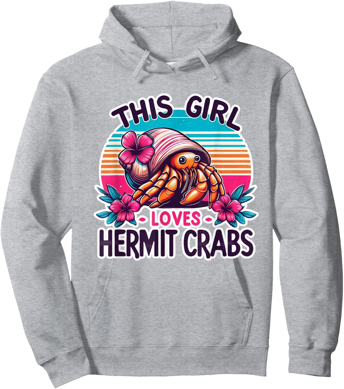 Hermit Crab Lover Shirt Ocean Animal Pet Hermit Crabs Hoodie - Hoodie | Ash