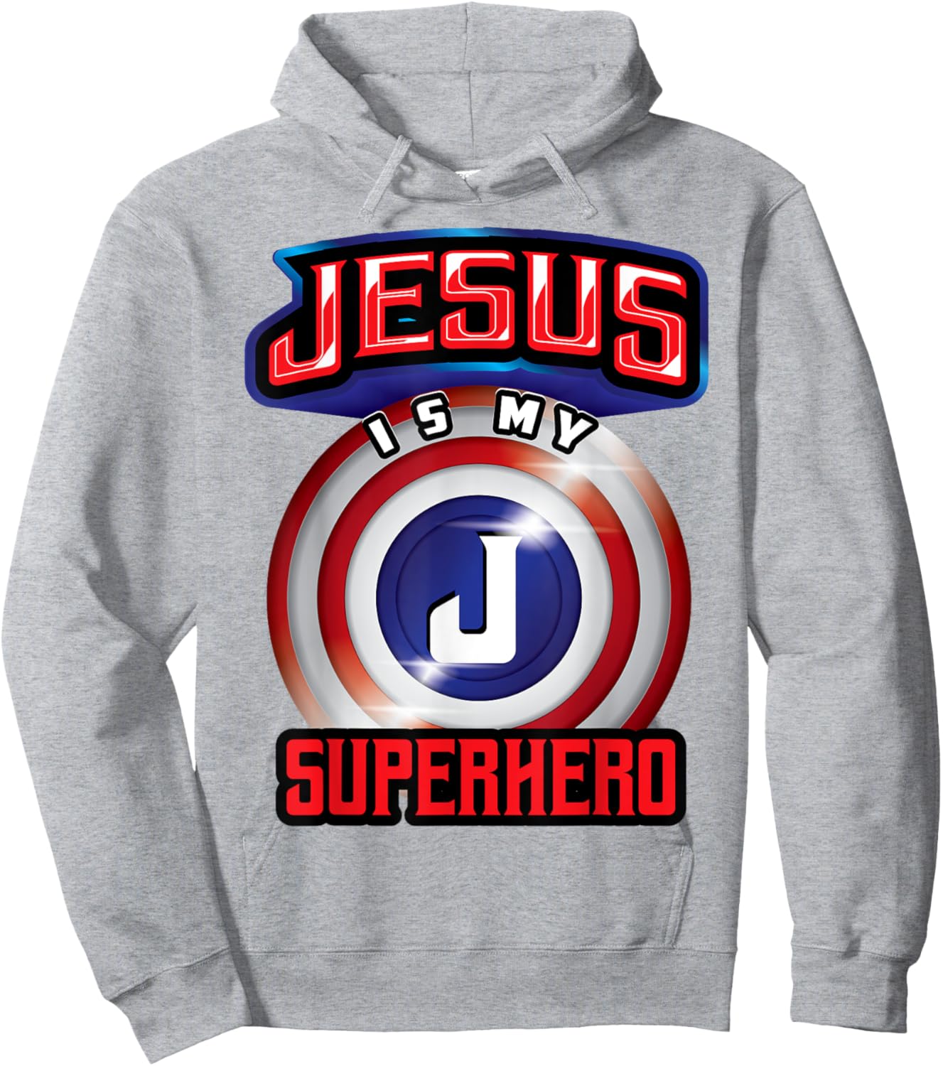 Jesus Is My Superhero Shirt | Cute Powerful Christian Gift Hoodie - Hoodie | Ash