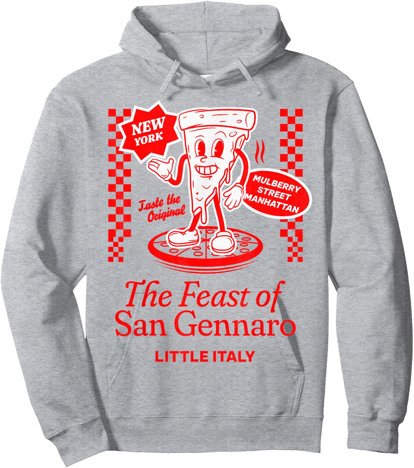 Feast of San Gennaro Little Italy Festival New York Pizza Hoodie - Hoodie | Ash