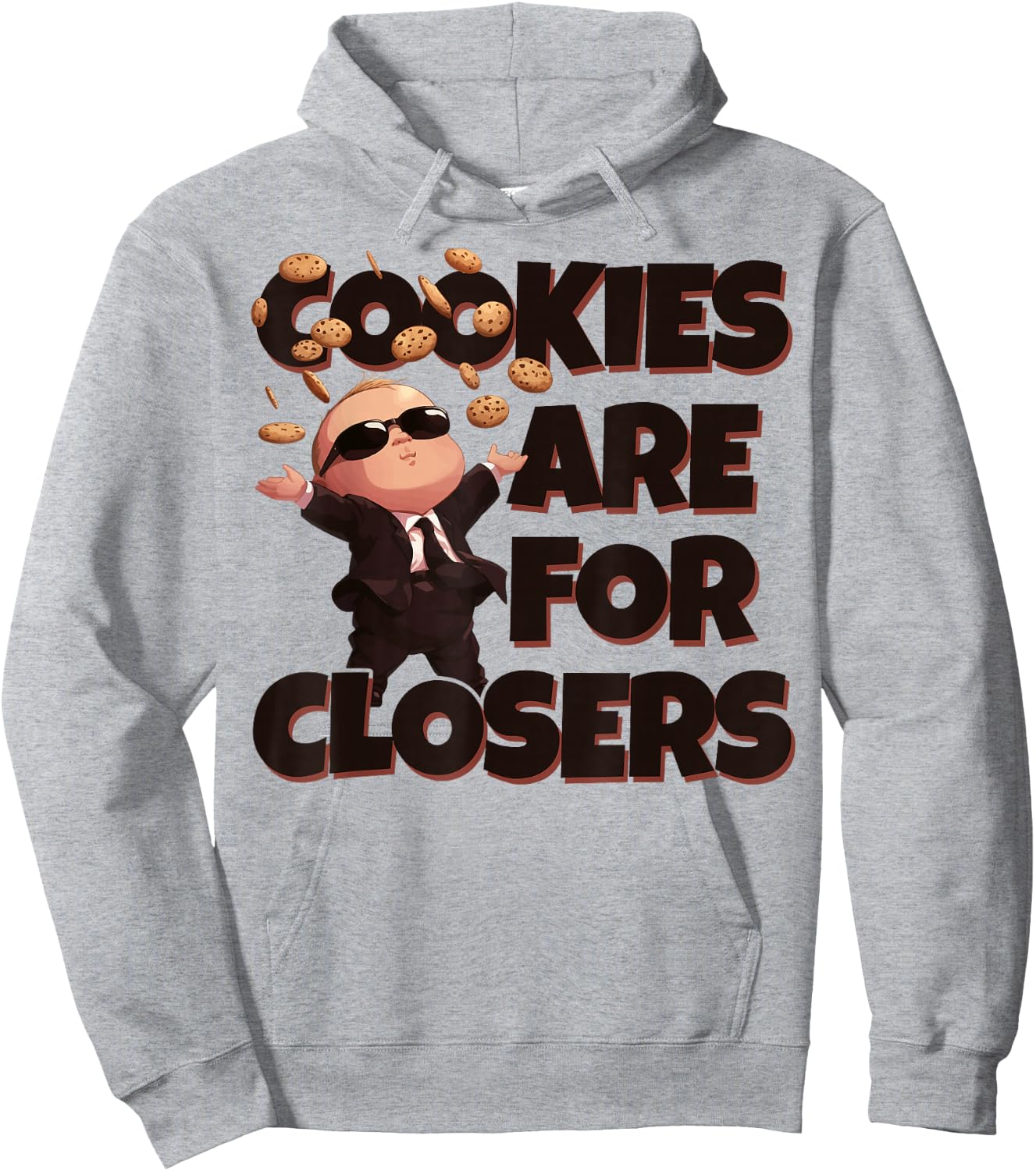 Baby Boss Cookies are for Closers Like A Boss Kids Hoodie - Hoodie | Ash