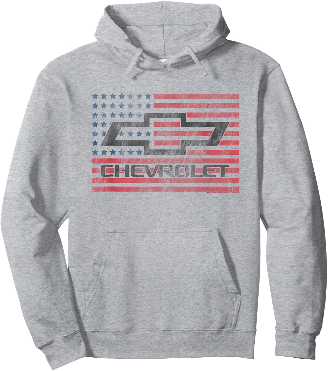 Chevrolet American Flag | #32698 Hoodie - Hoodie | Ash