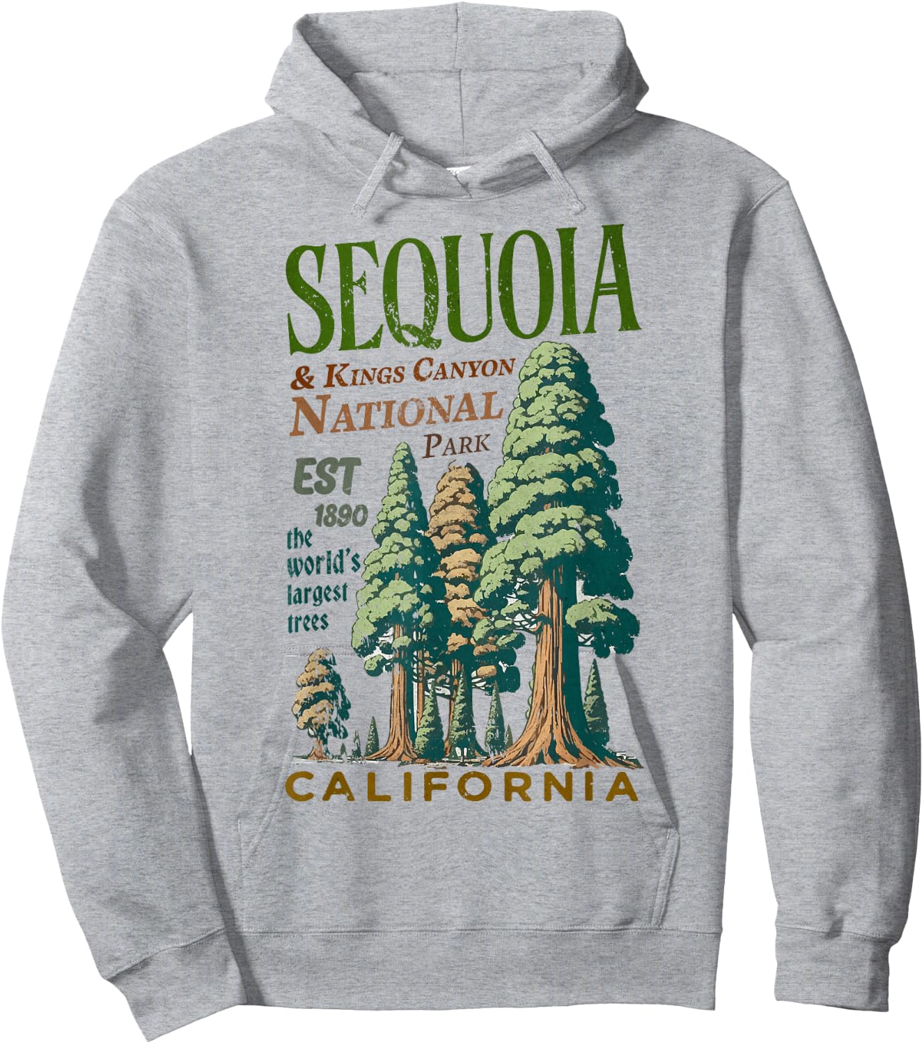 Sequoia Kings Canyon National Parks Hoodie - Hoodie | Ash