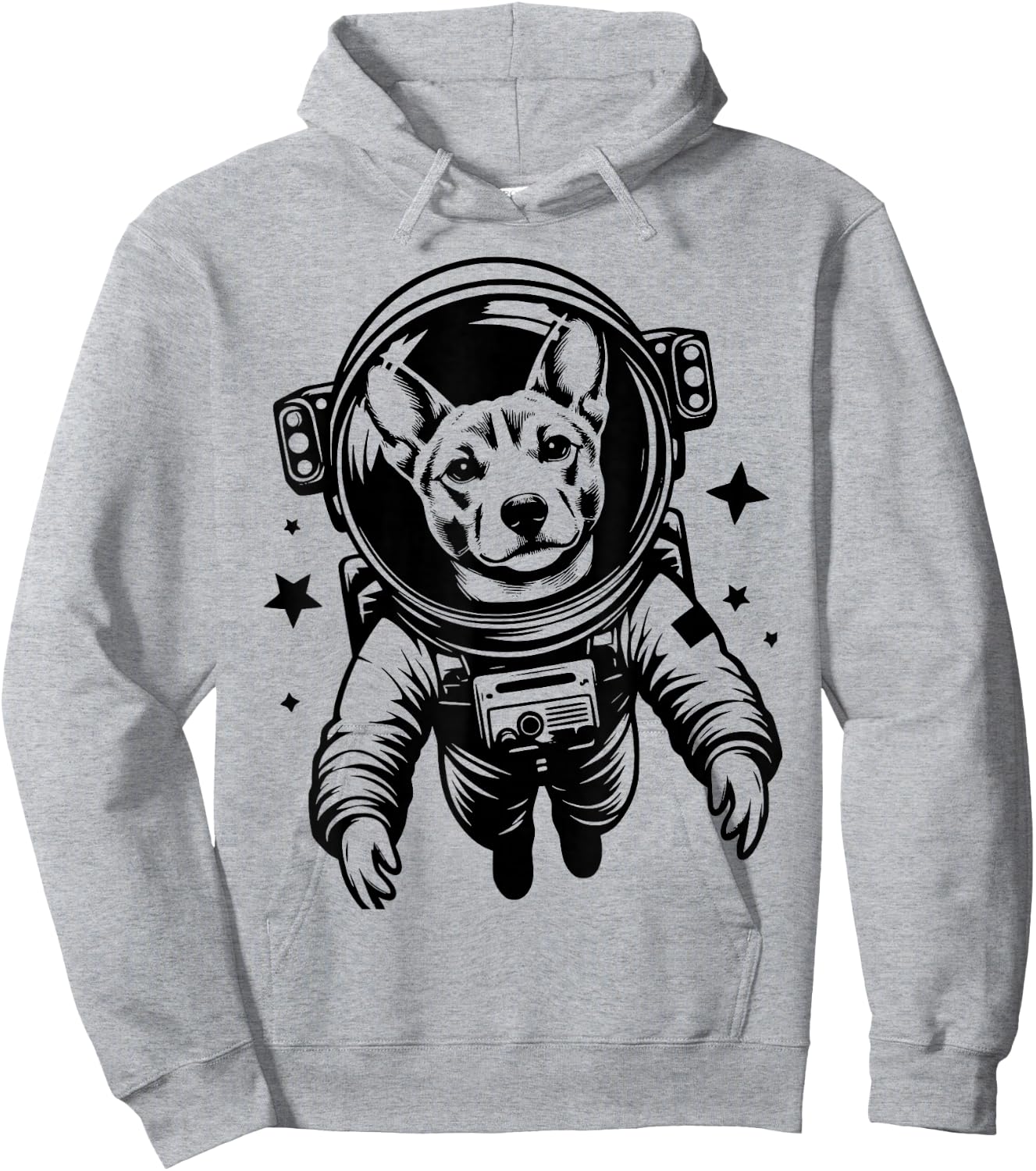 Dog Dad Mom Space - Astronaut Basenji Women Hoodie - Hoodie | Ash