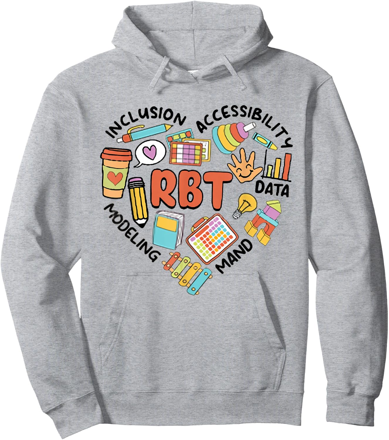 Retro Register Behavior Technician RBT Analyst ABA Therapist Hoodie - Hoodie | Ash
