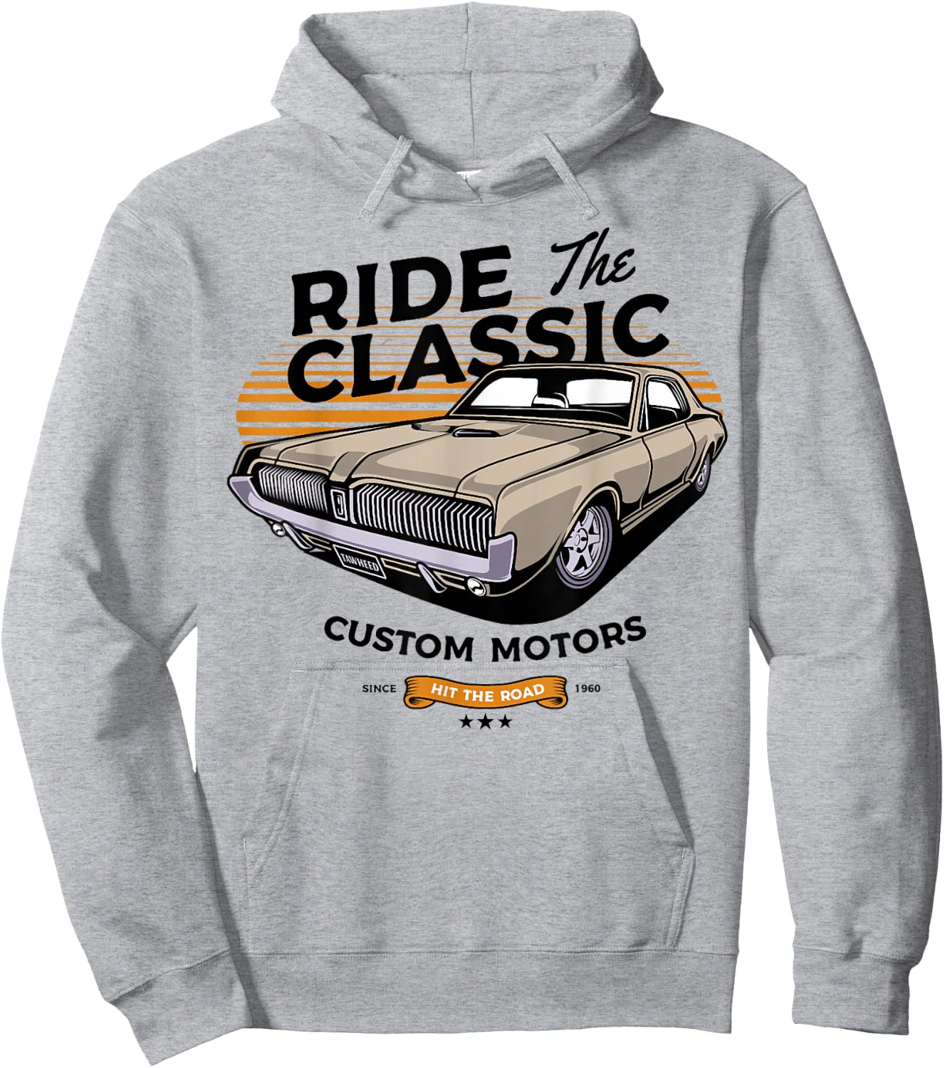 1967 Mercury classic Cougar cars Hoodie - Hoodie | Ash