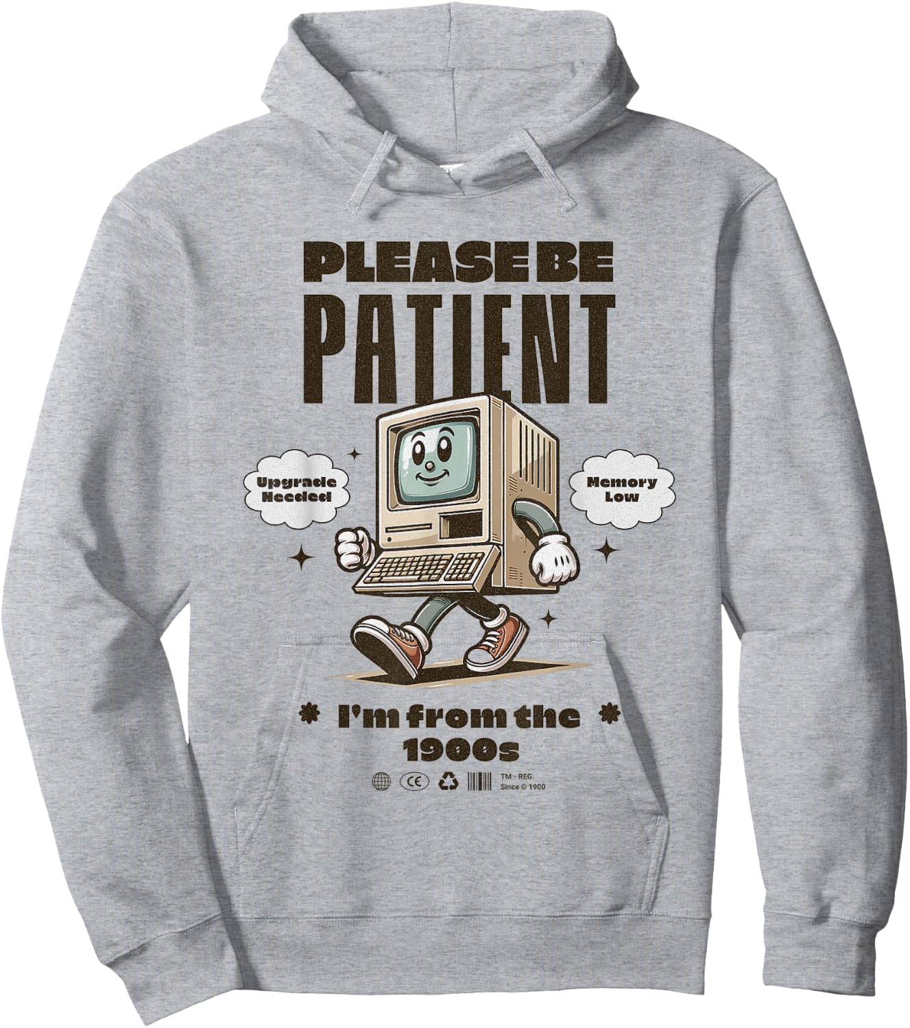 Funny Vintage Please Be Patient With Me I'm From the 1900's Hoodie - Hoodie | Ash