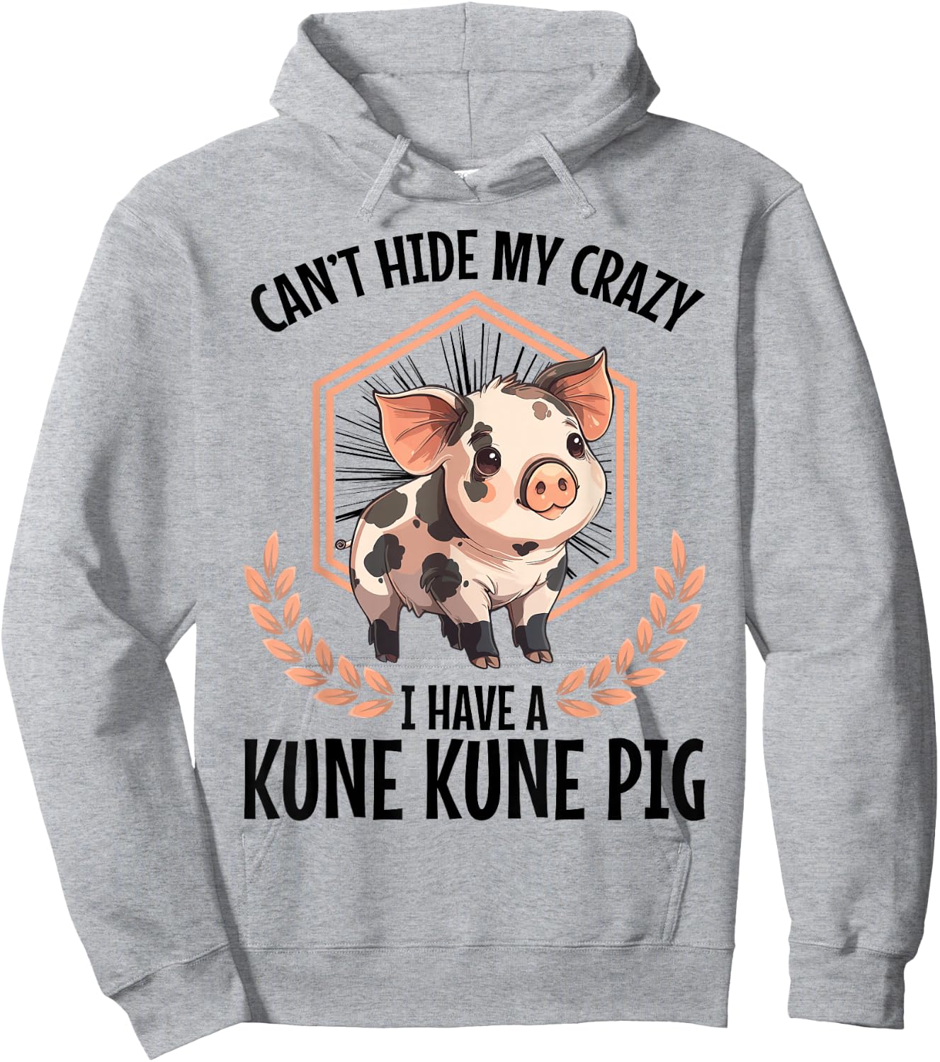 Kune Kune Pig Dad Pig Breeder Supplies Kunekune Pig Hoodie - Hoodie | Ash