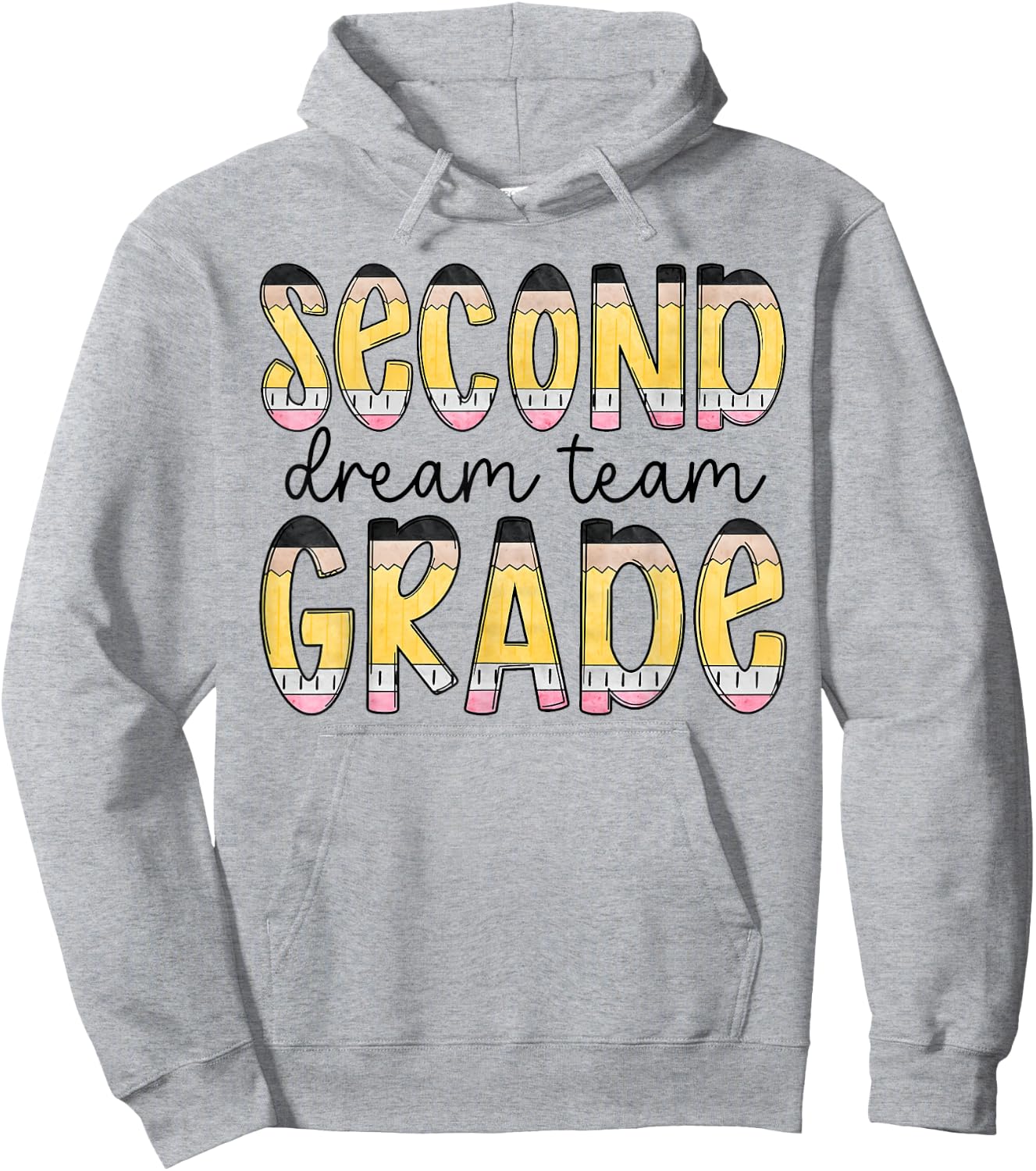 Second Grade Dream Team Back To School 2nd Grade Teacher Hoodie - Hoodie | Ash