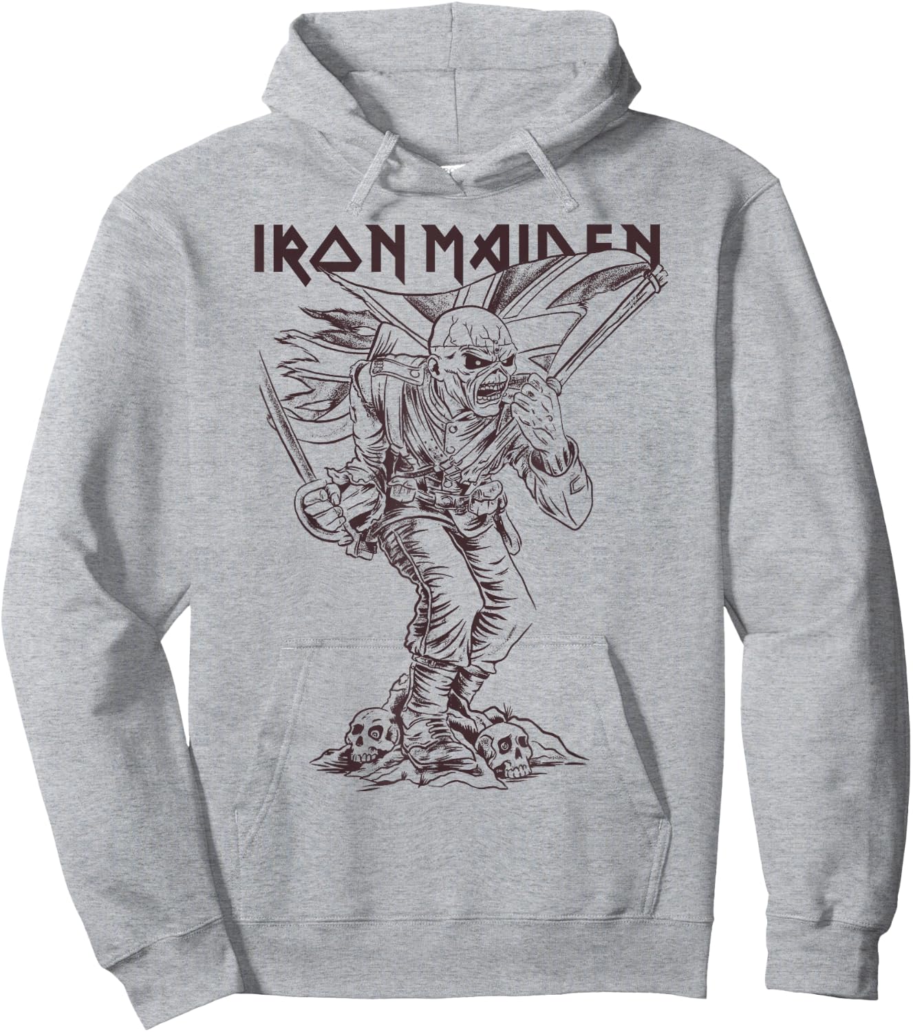 Iron Maiden - Piece of Mind Graphic Novel Trooper Red Hoodie - Hoodie | Ash
