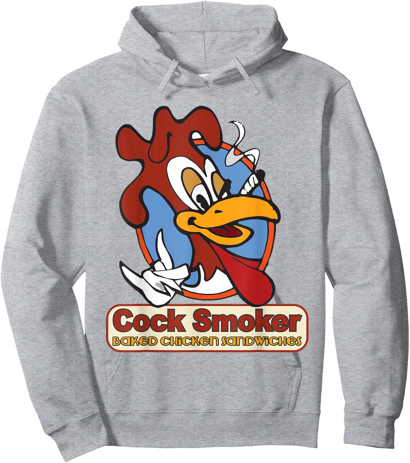 Kevin Smith Jay & Silent Bob Reboot Cock Smoker Logo Hoodie - Hoodie | Ash