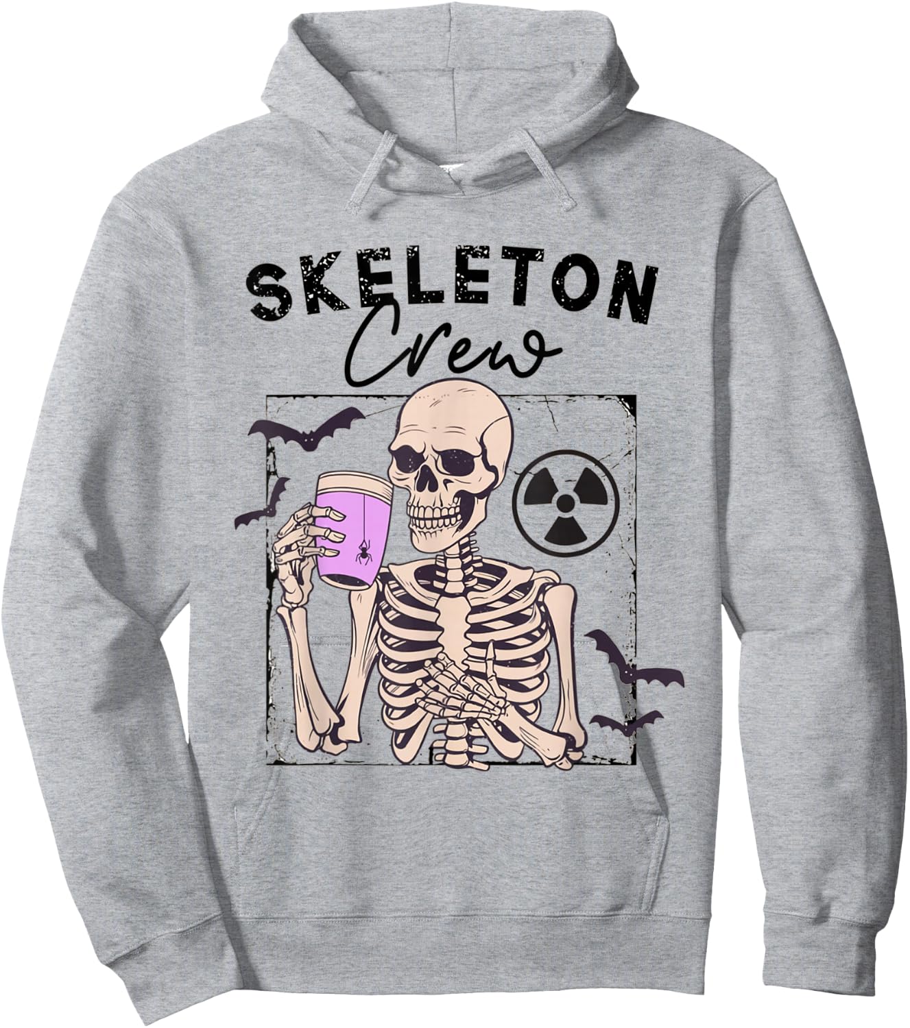 Radiology Halloween Xray Tech Skeleton Coffee Crew CT Tech Hoodie - Hoodie | Ash