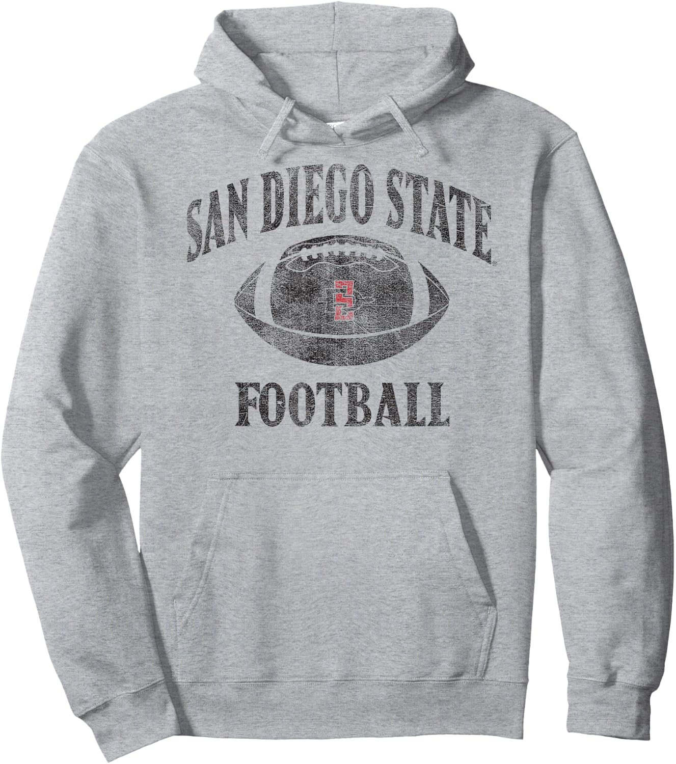 San Diego State Aztecs Football Intensity White Hoodie - Hoodie | Ash